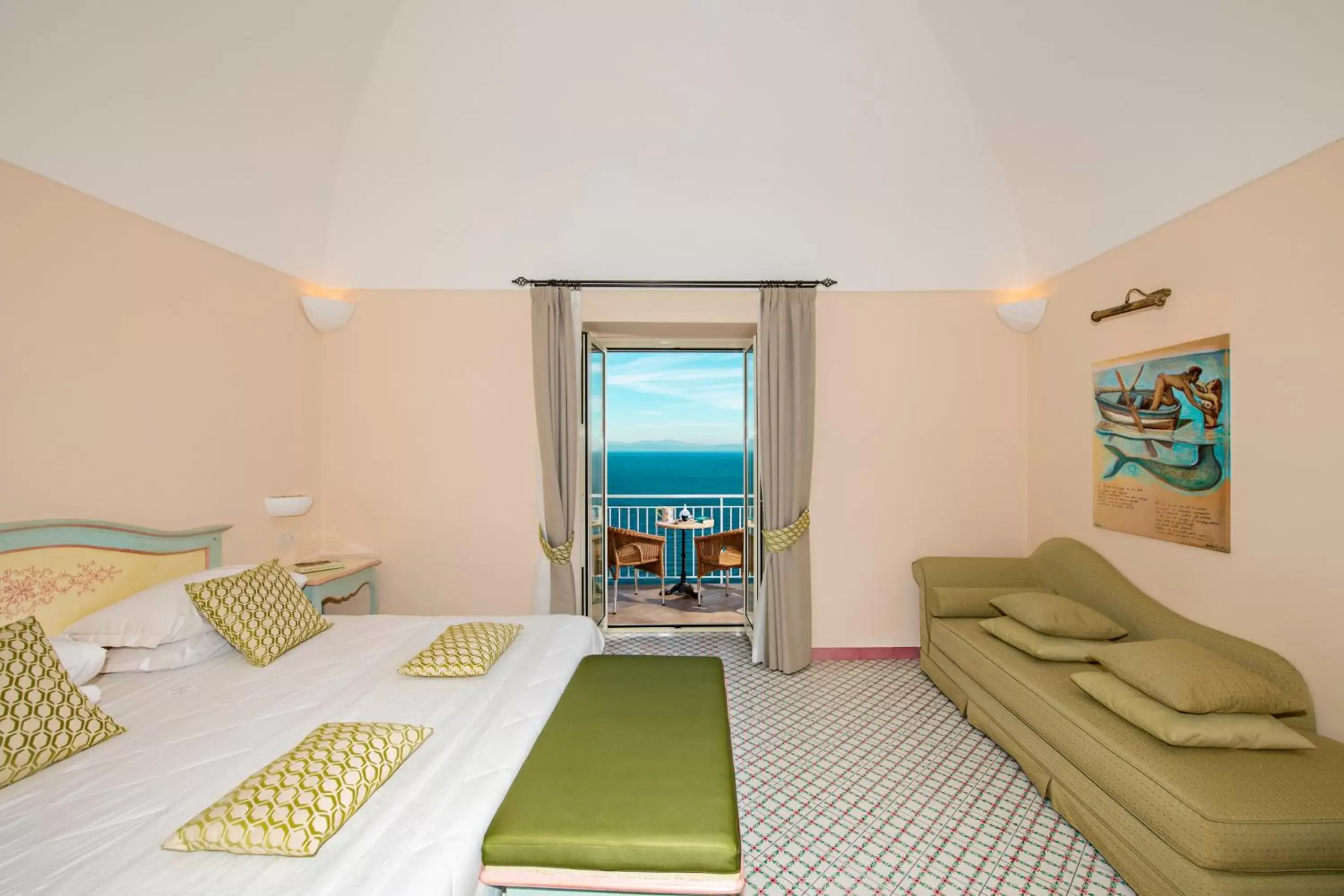Balcony/Terrace, Sea View in Hotel Margherita