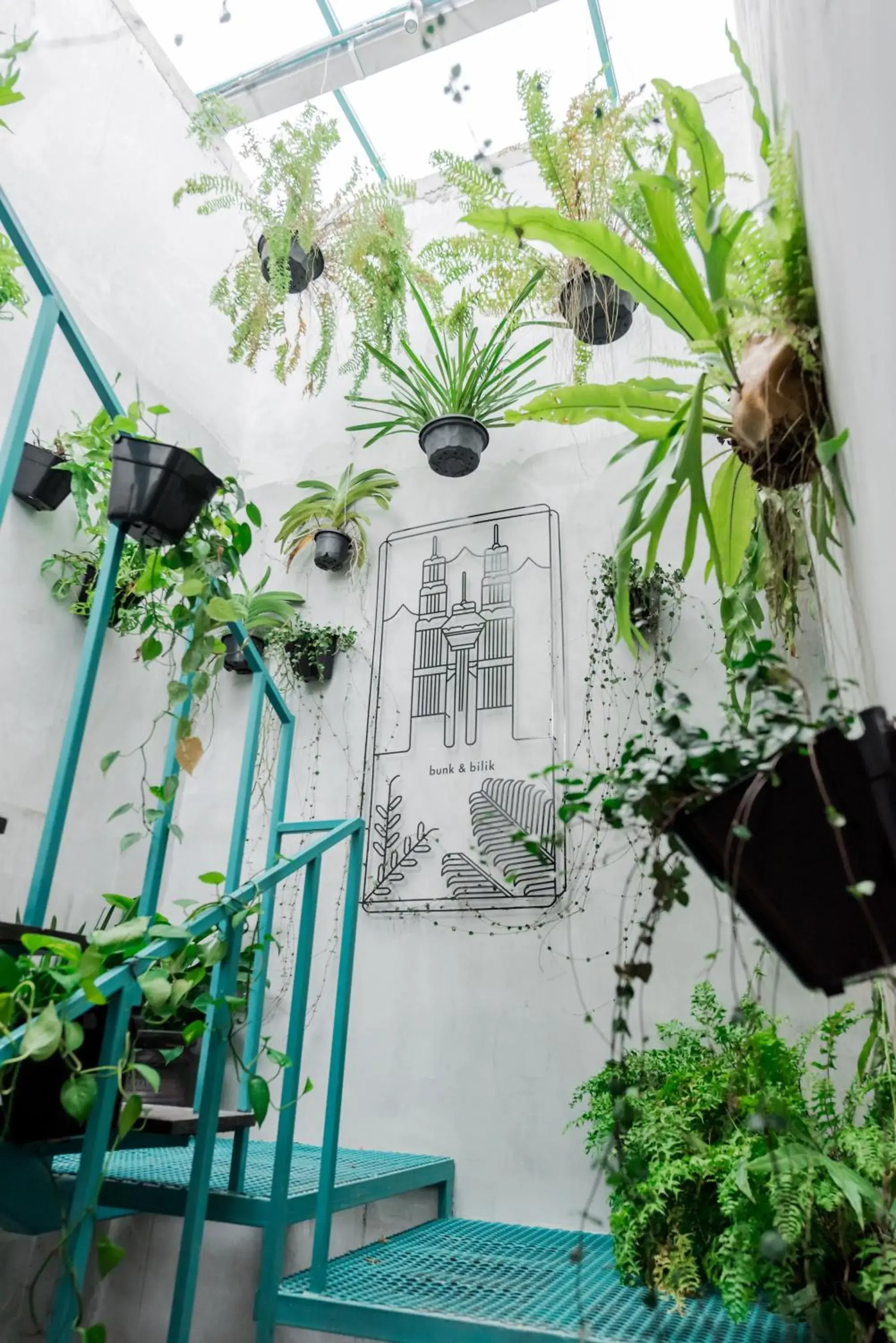 Garden view in Bunk & Bilik Hotel Jalan Ipoh Garden view in Bunk & Bilik Hotel Jalan Ipoh