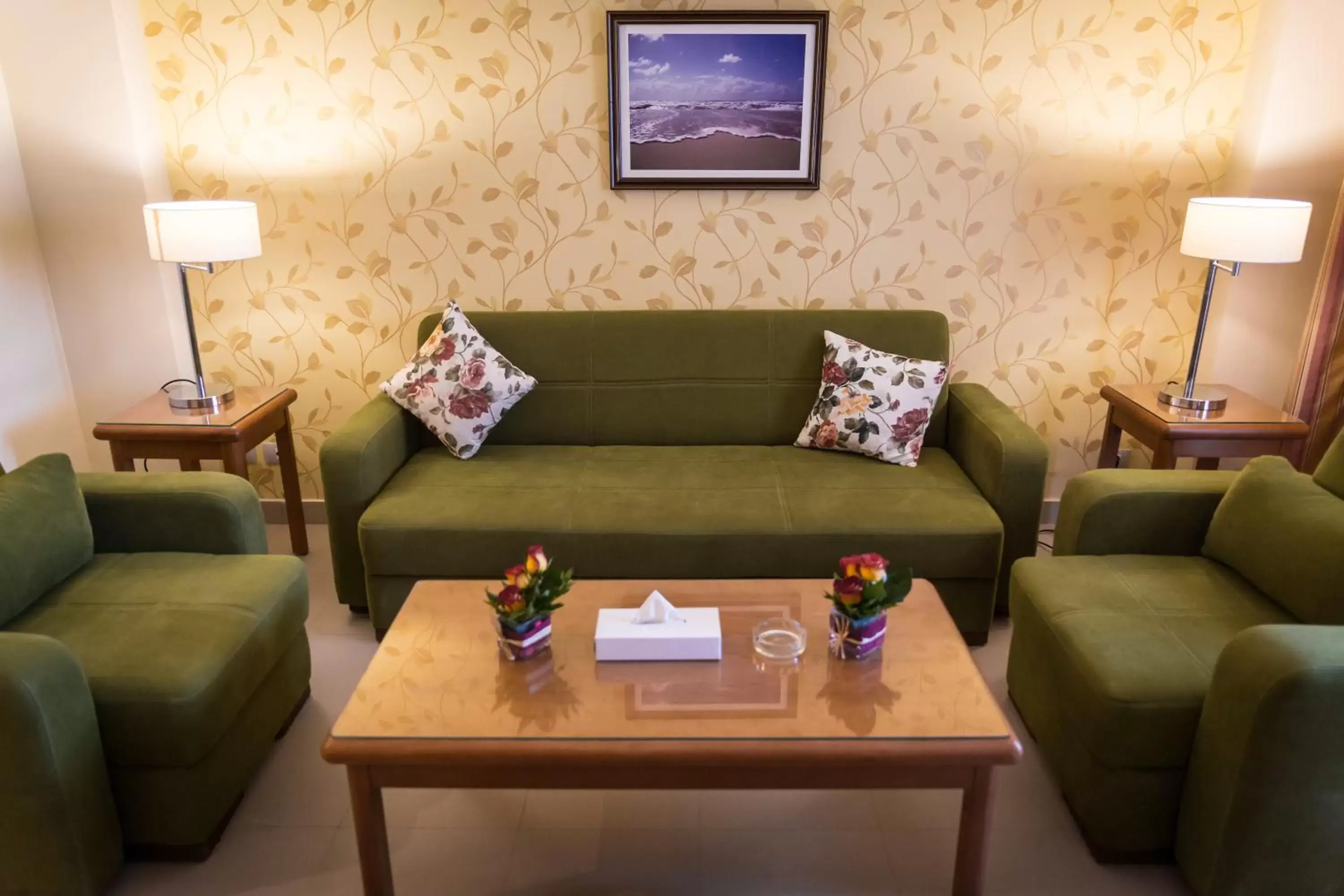 Living room, Seating Area in The Grand Plaza Hotel Smouha