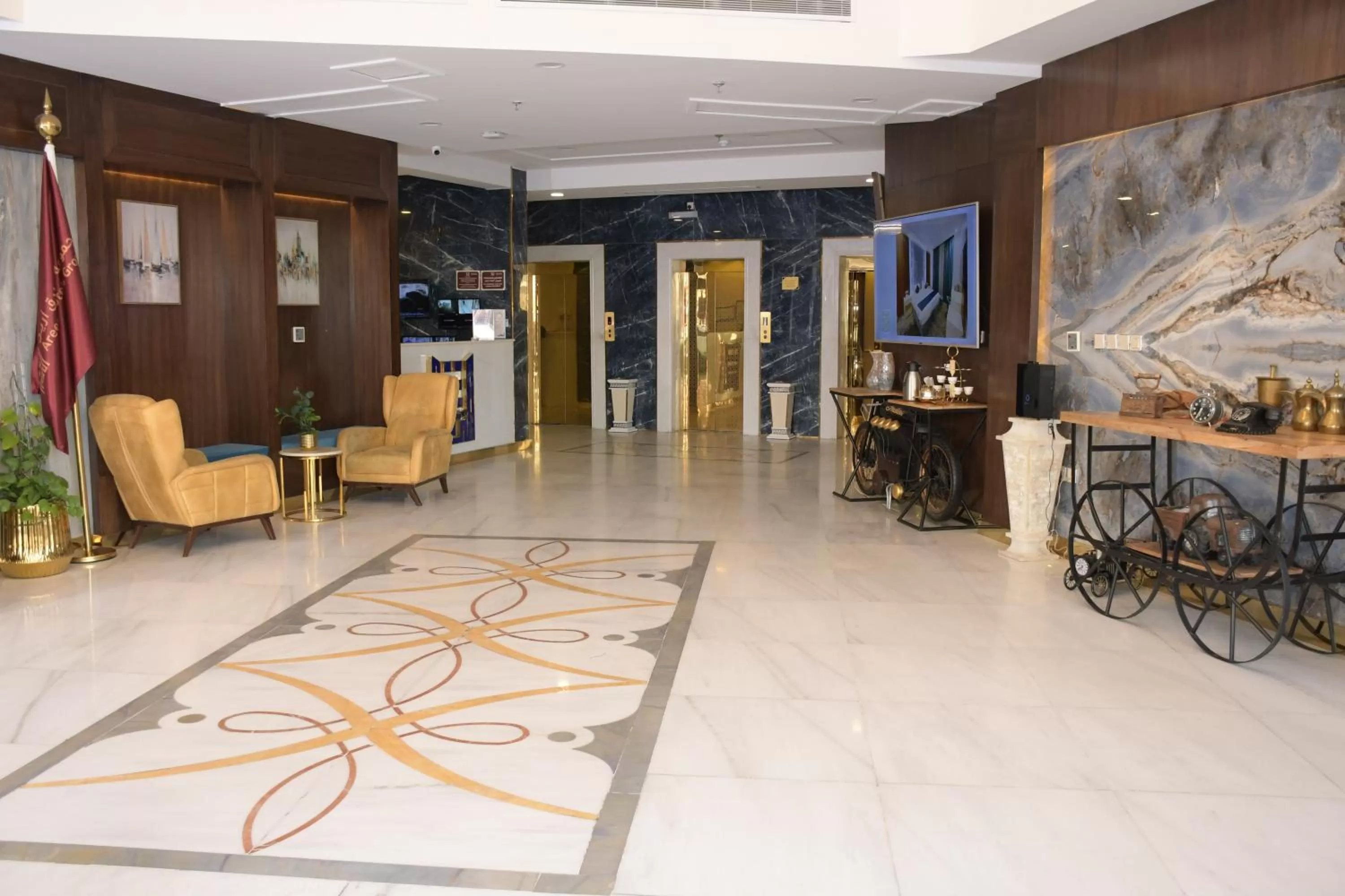 Lobby or reception in شقق ارين المطار