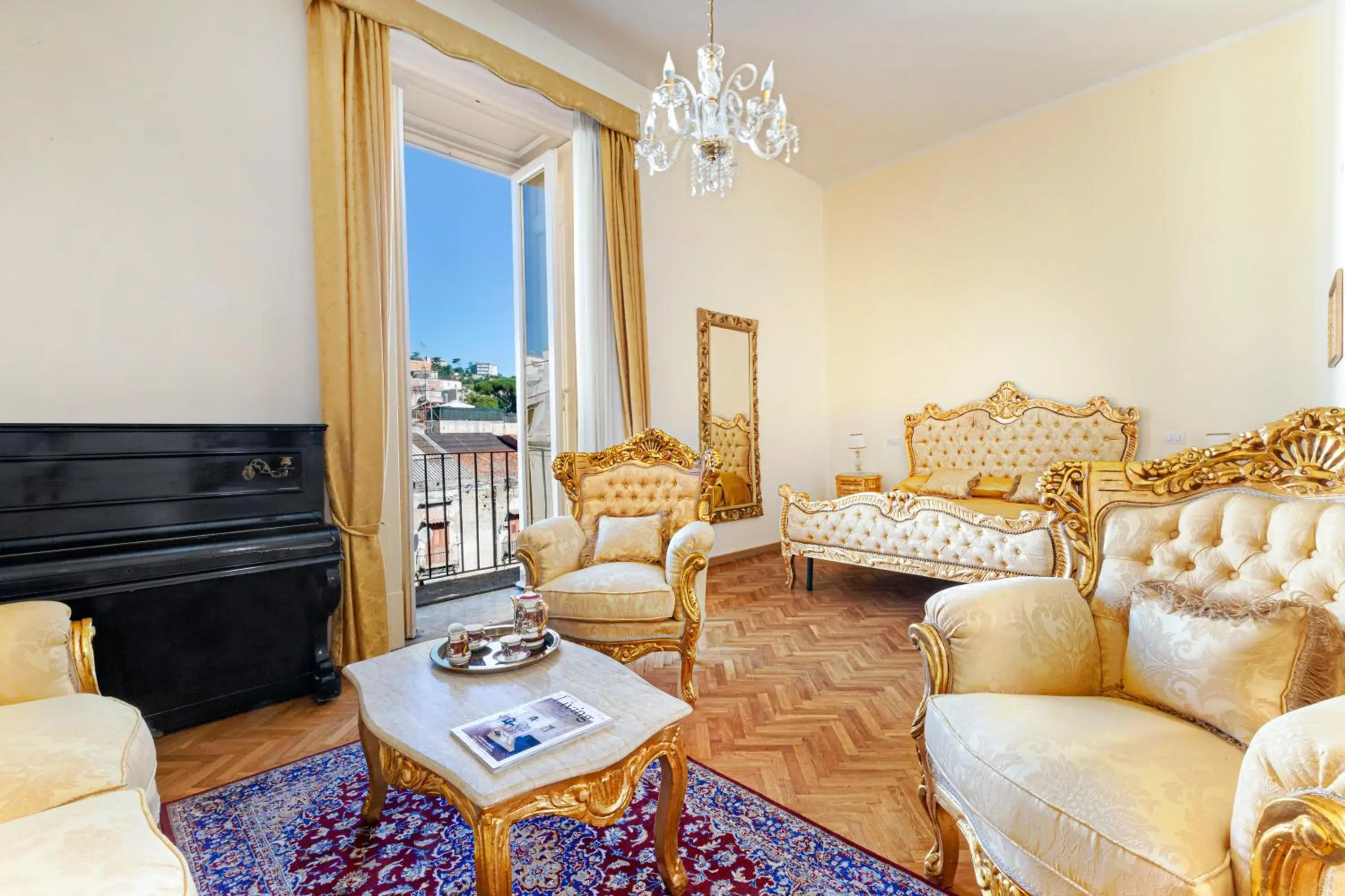 Balcony/Terrace, Seating Area in Relais Antica Napoli