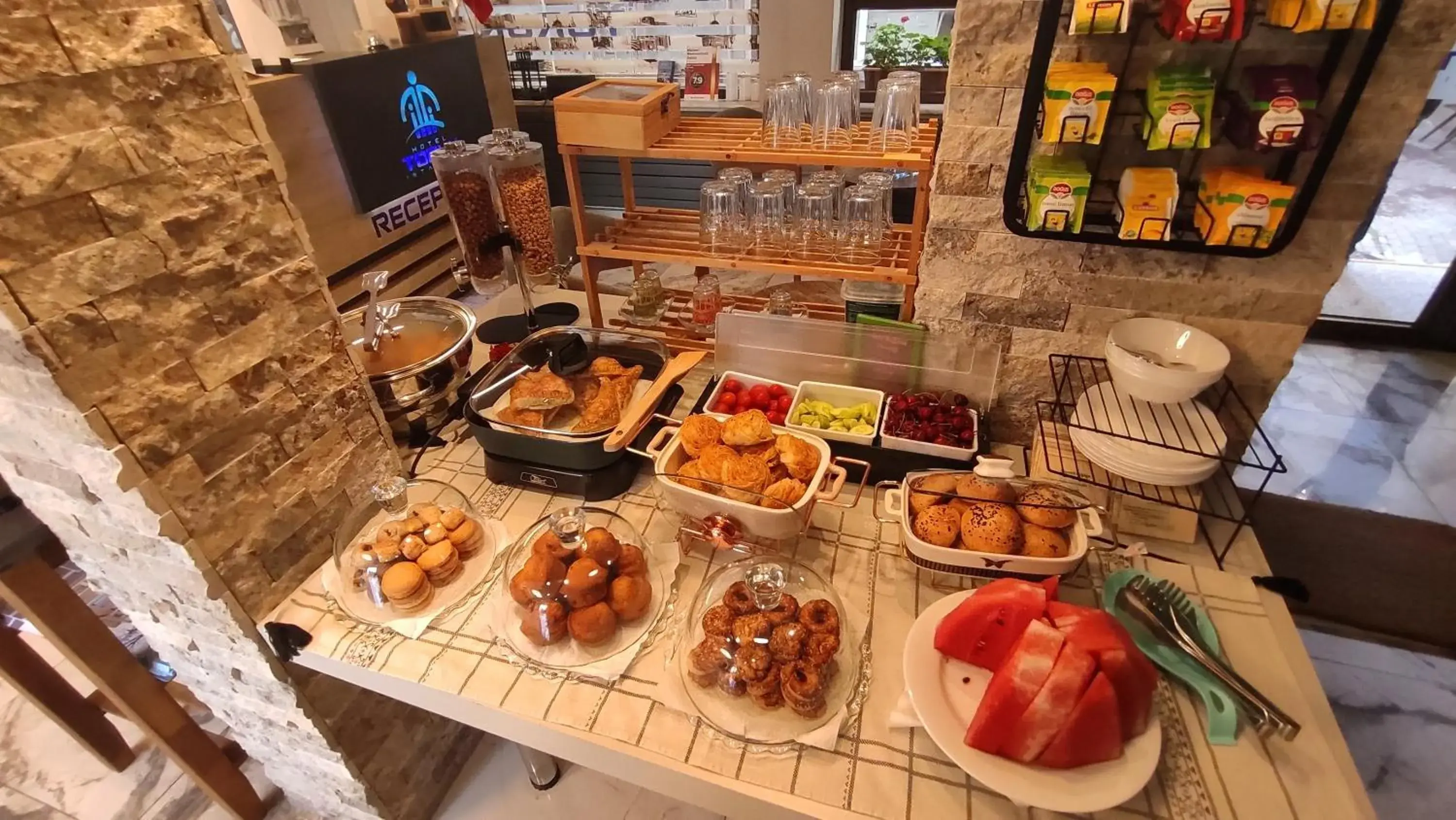 Buffet breakfast in Hotel Torun