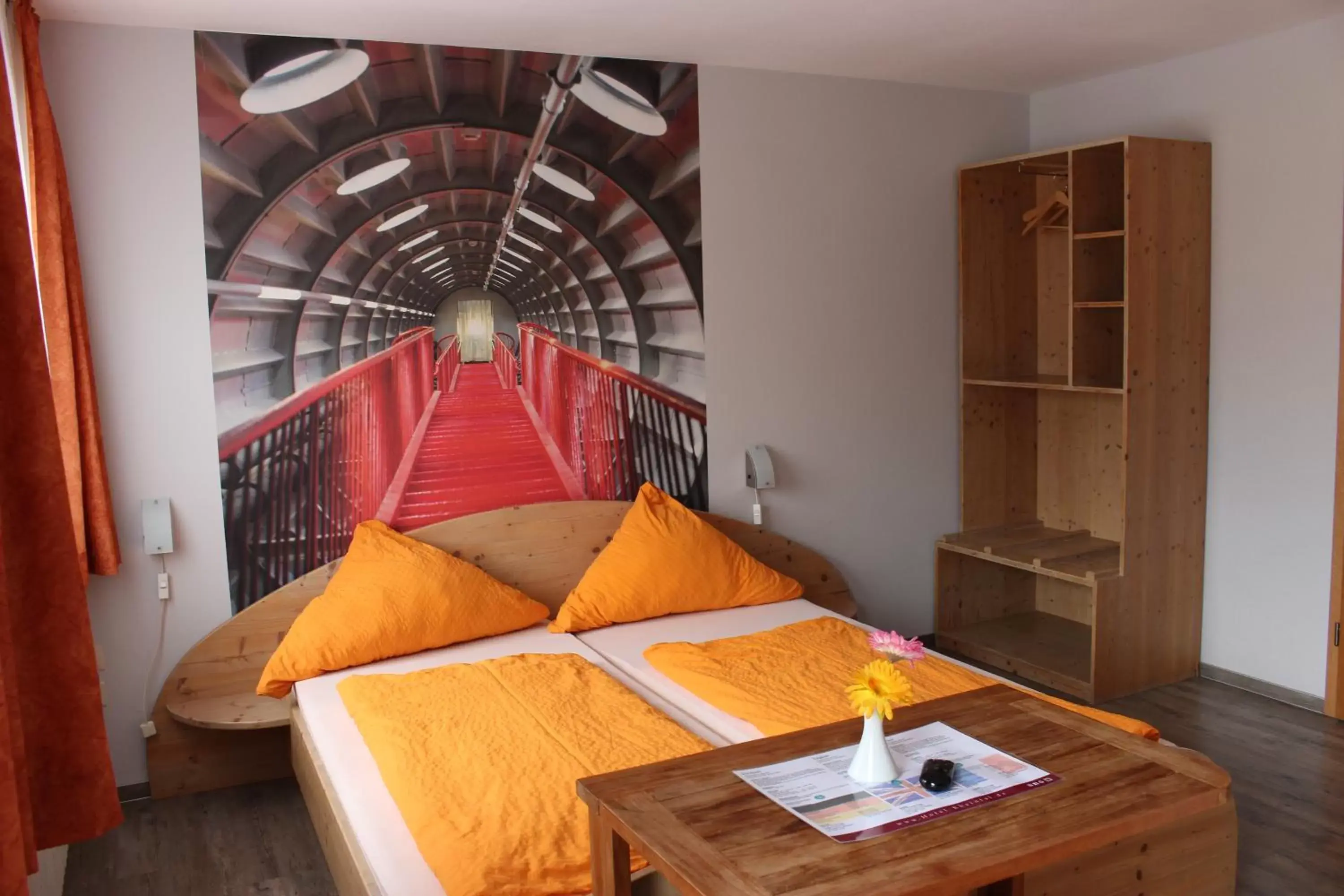 Bedroom, Bed in Hotel Rheintal