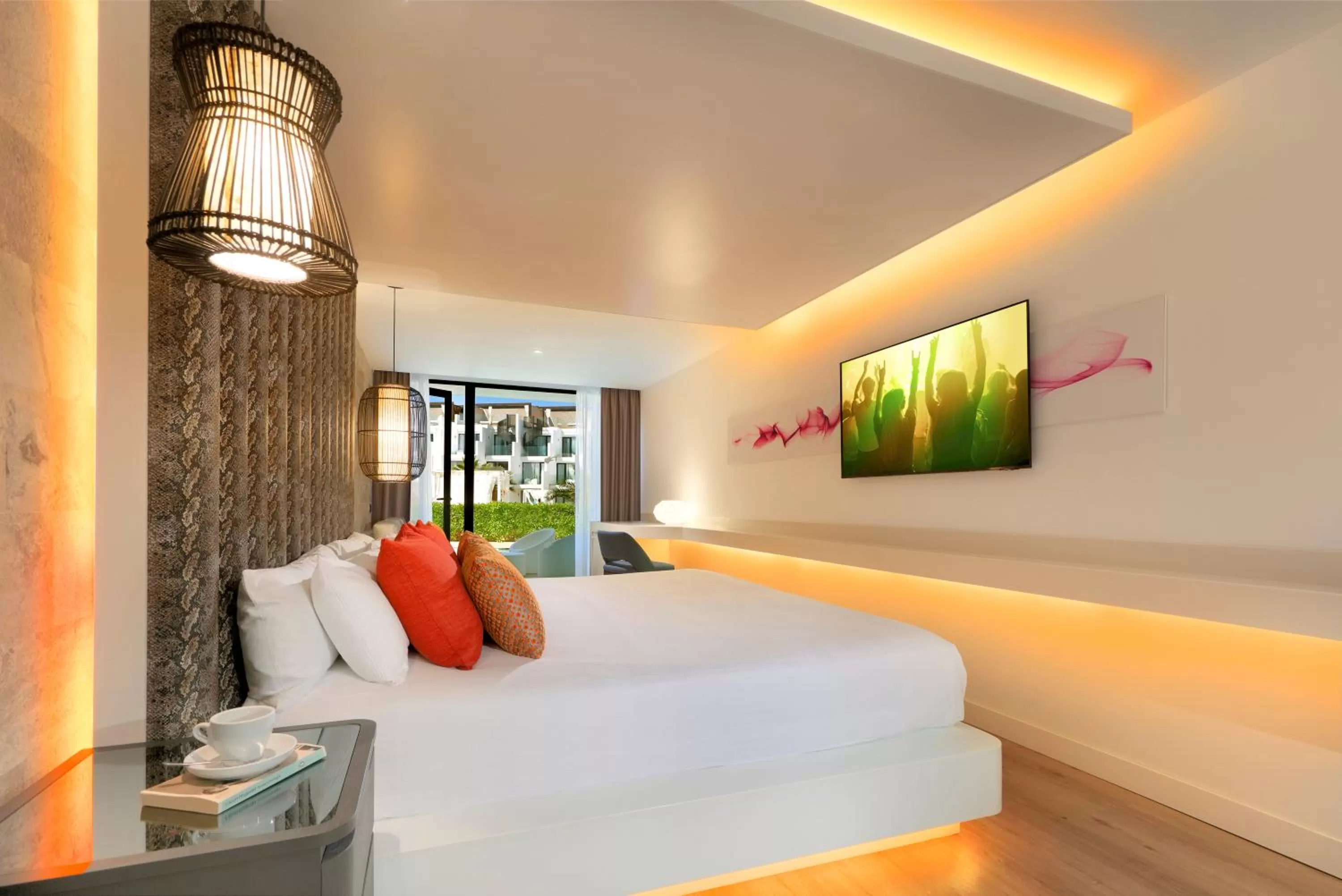 Bed in Hard Rock Hotel Ibiza