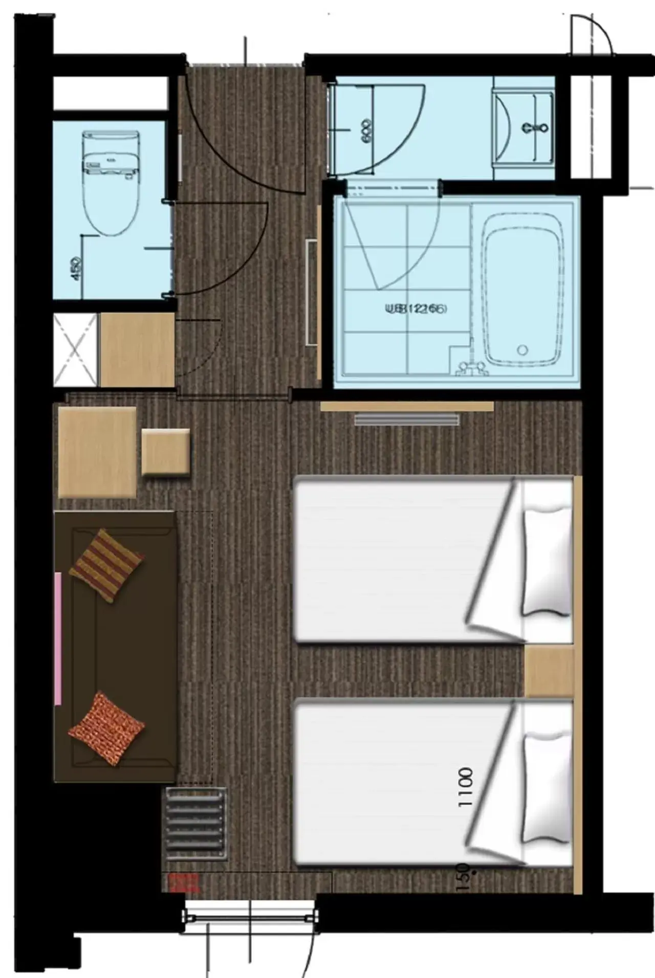 Floor Plan in Hotel Nets Sapporo