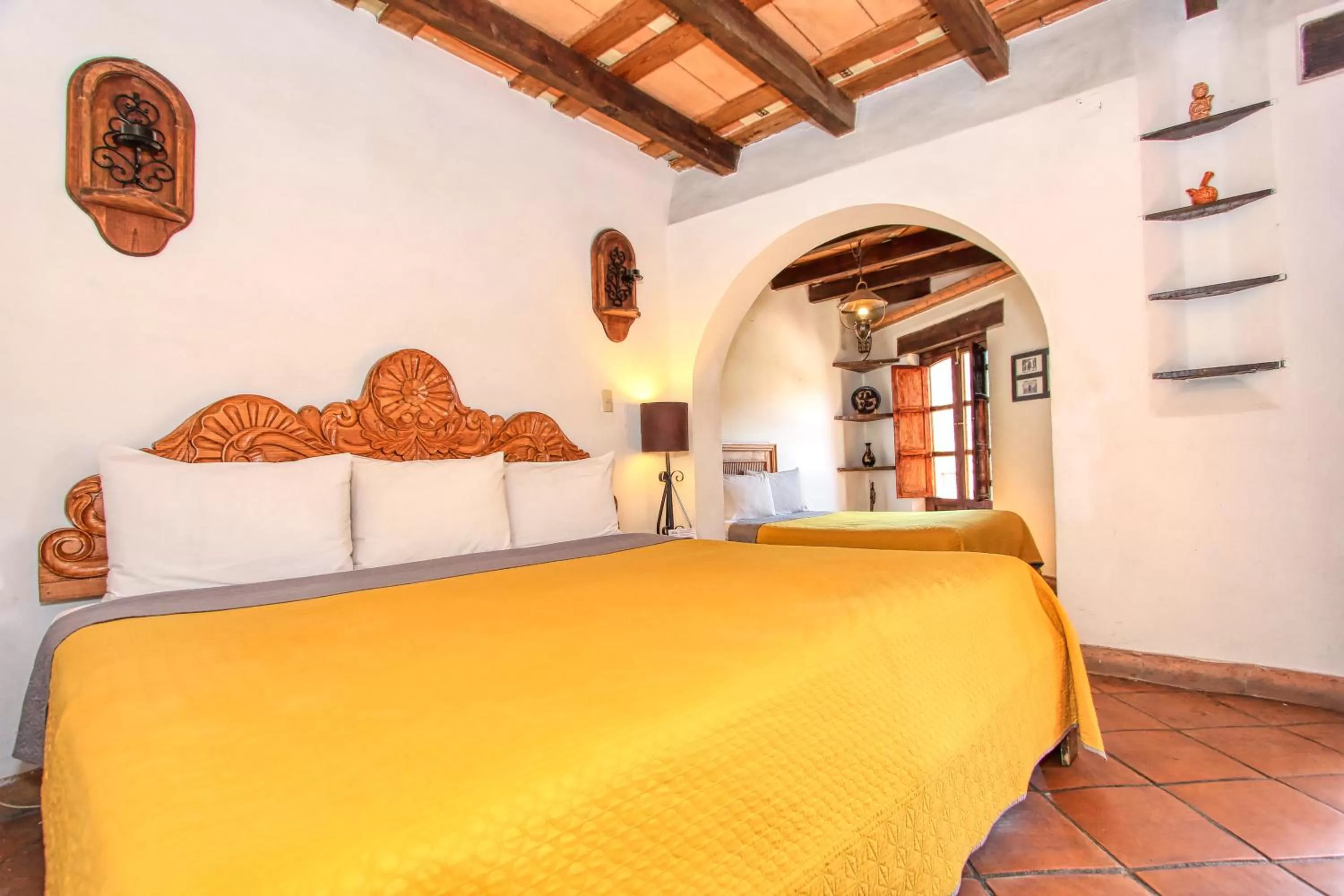 Bed in Hotel Real Guanajuato