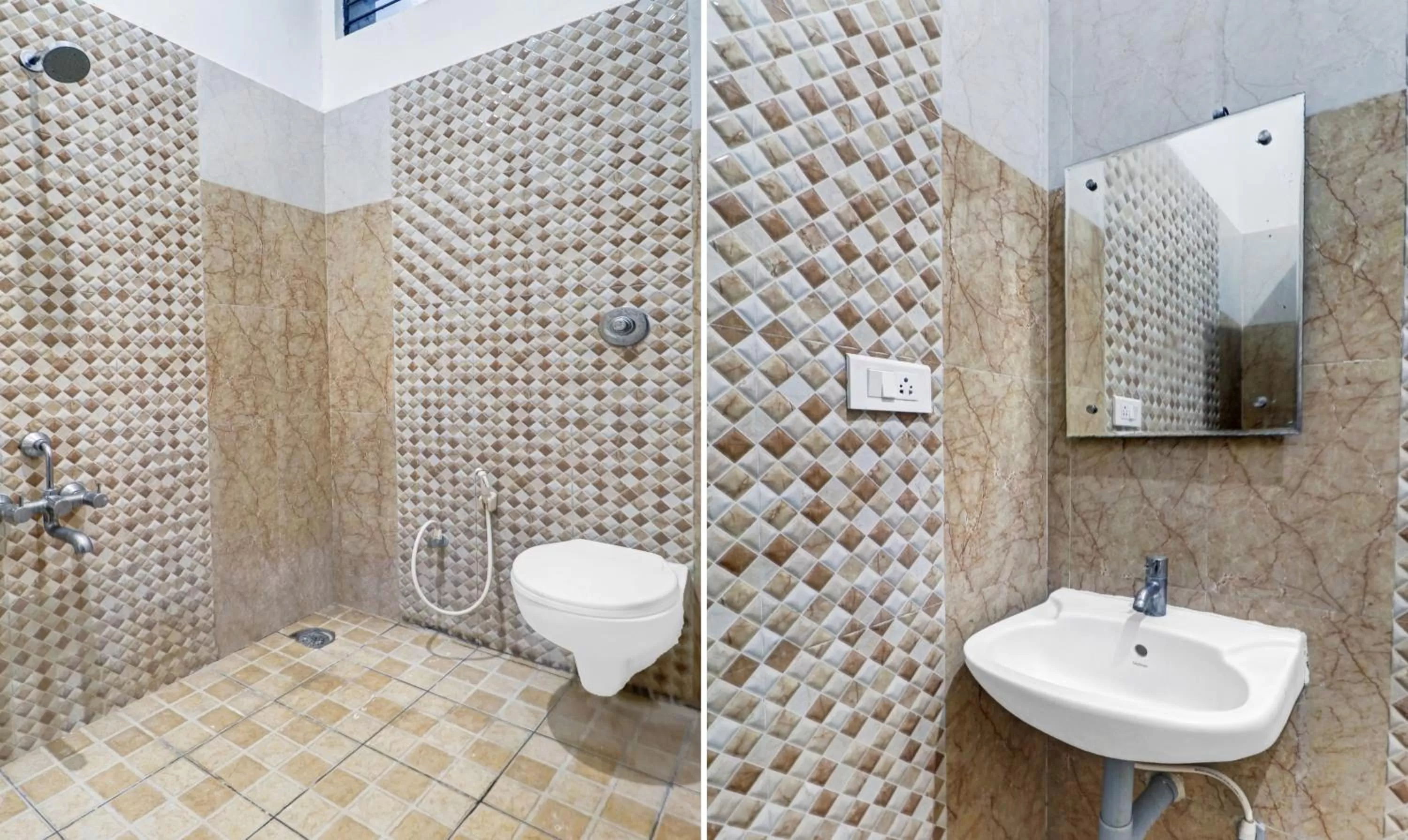 Bathroom in GRAND JP INN Near 2 km from Gundlupet bus stand