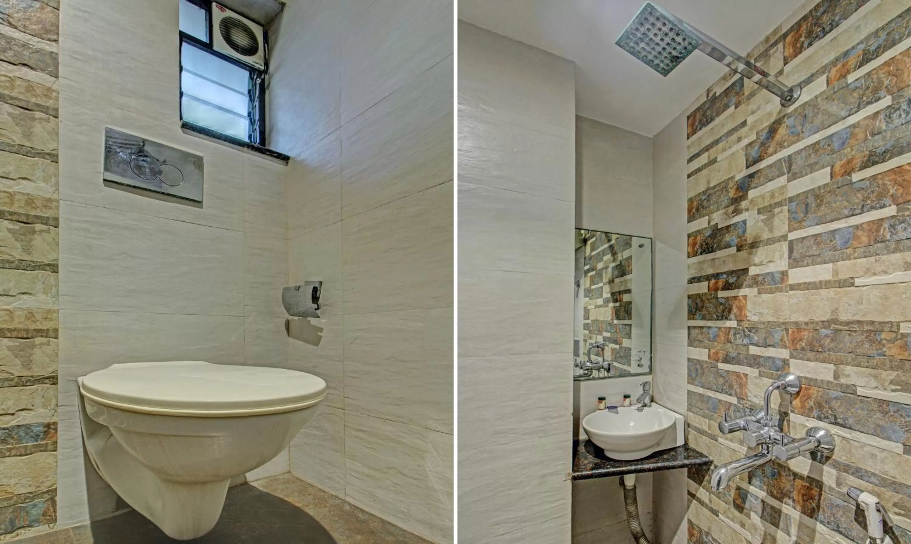 Bathroom in Treebo Glassotel Near Ruby Hospital