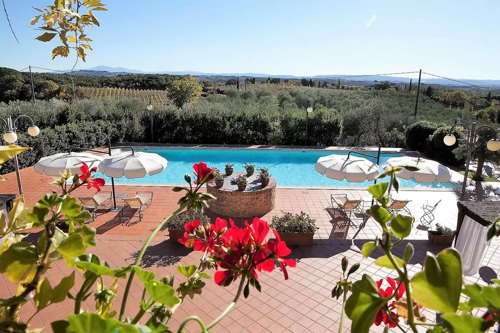 Patio, Swimming Pool in Villa Curina Resort