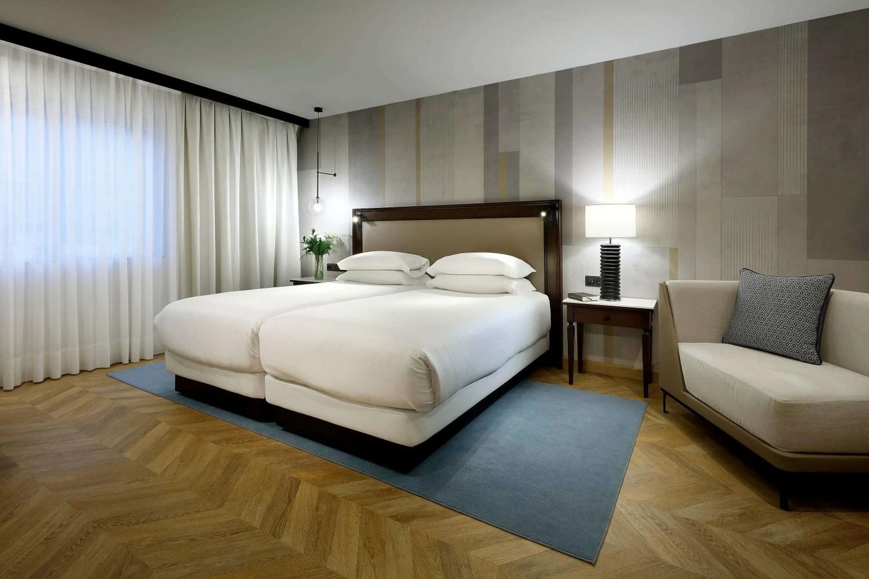 Bed in Hyatt Regency Hesperia Madrid