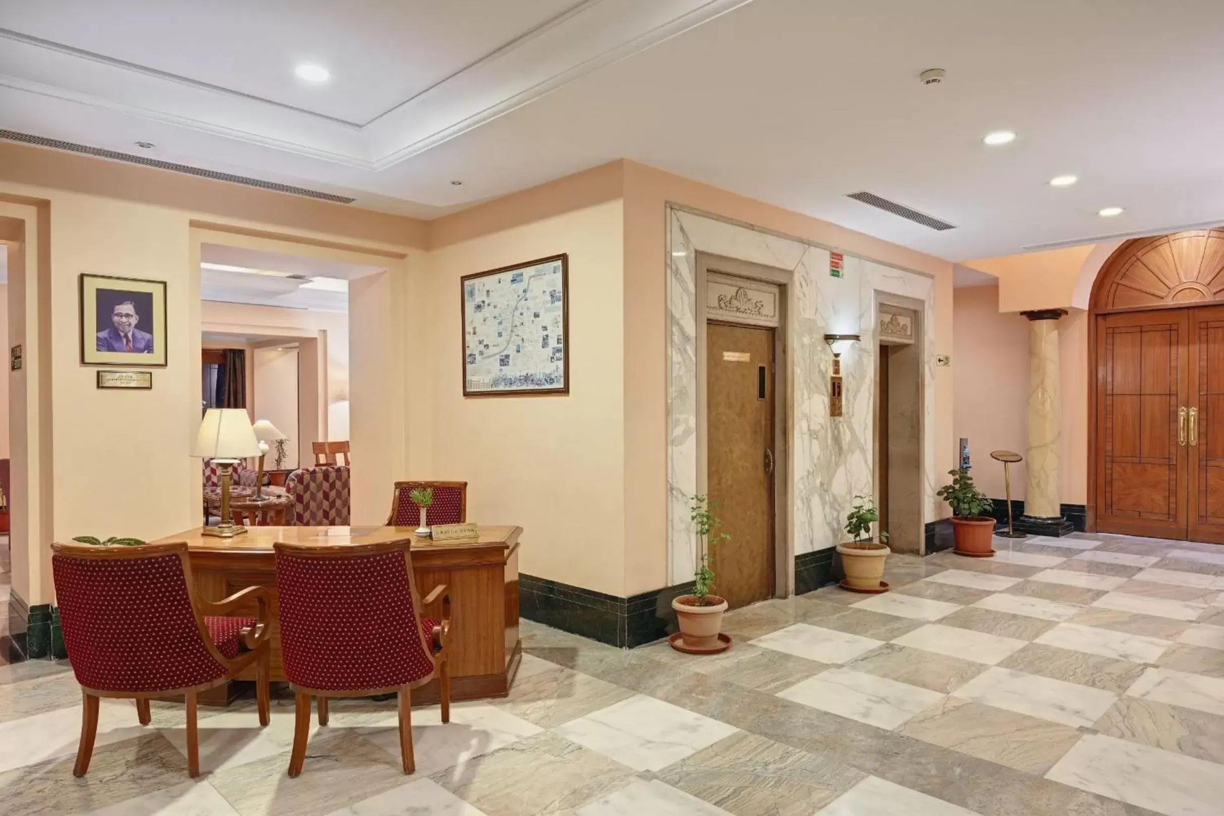 Seating area in The Cama - A Sabarmati Riverfront Hotel