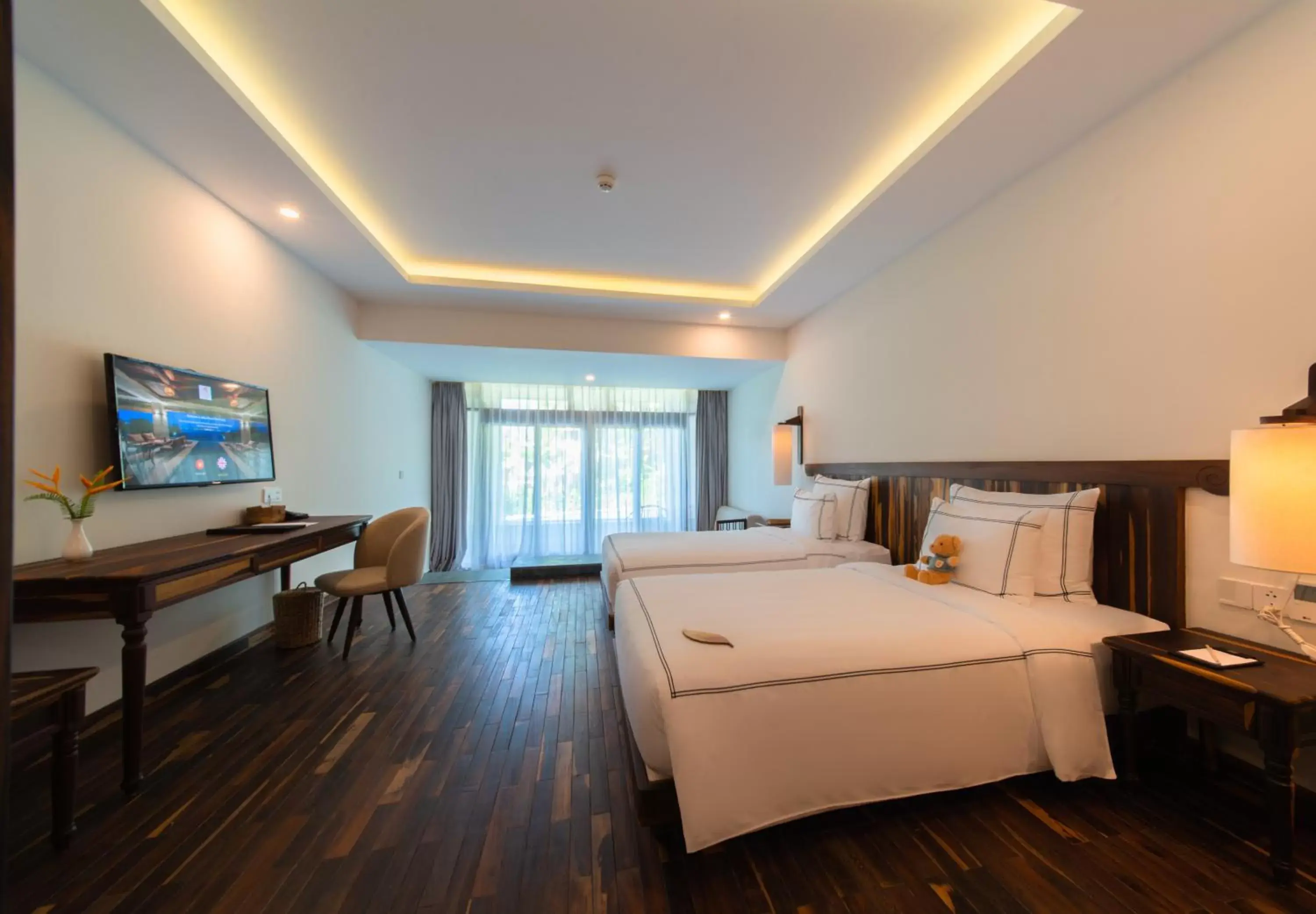 Twin Room with Balcony in Alibu Resort Nha Trang Twin Room with Balcony in Alibu Resort Nha Trang