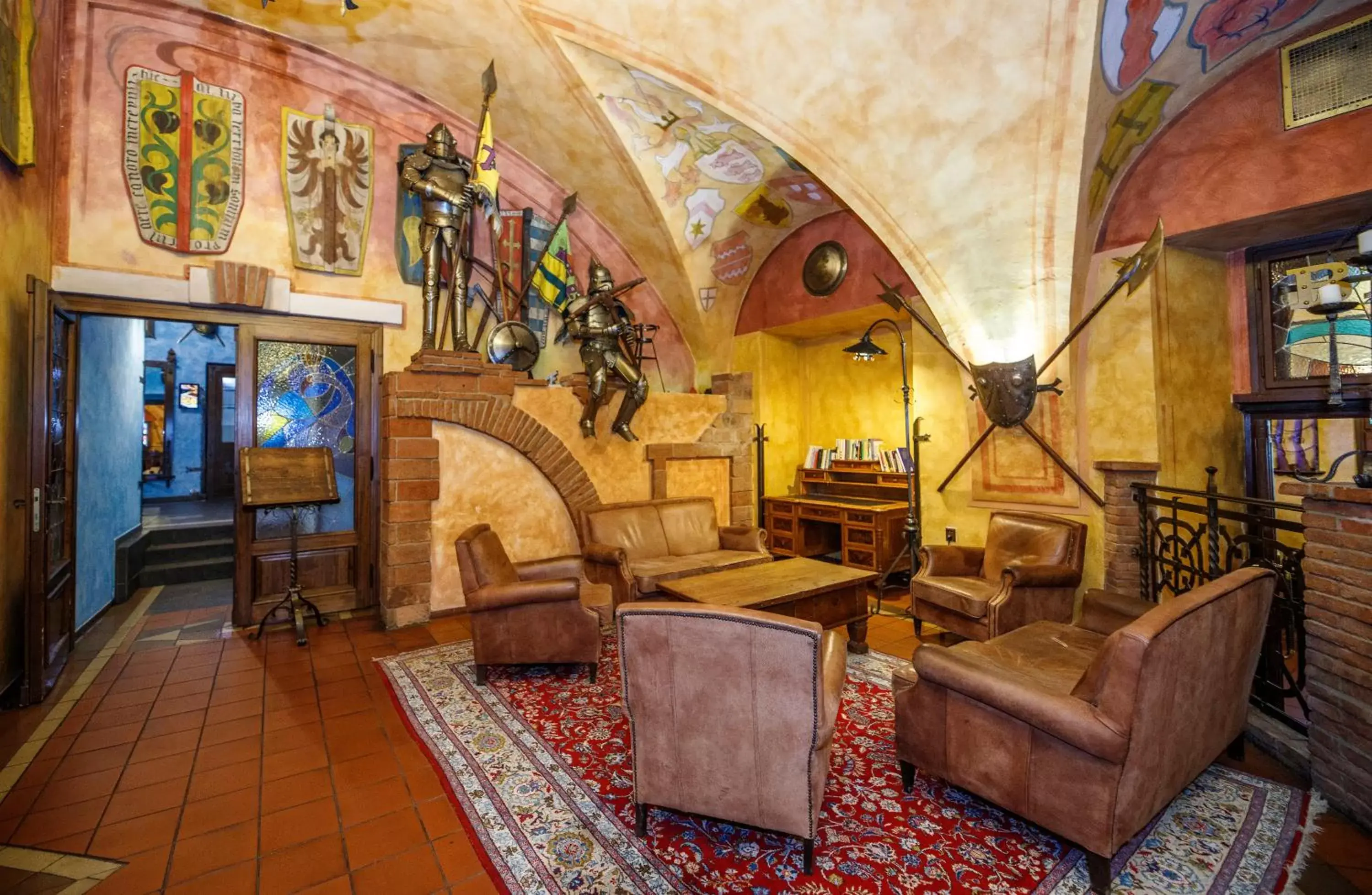 Lobby or reception, Seating Area in Pytloun Old Armoury Hotel Prague, Stará Zbrojnice