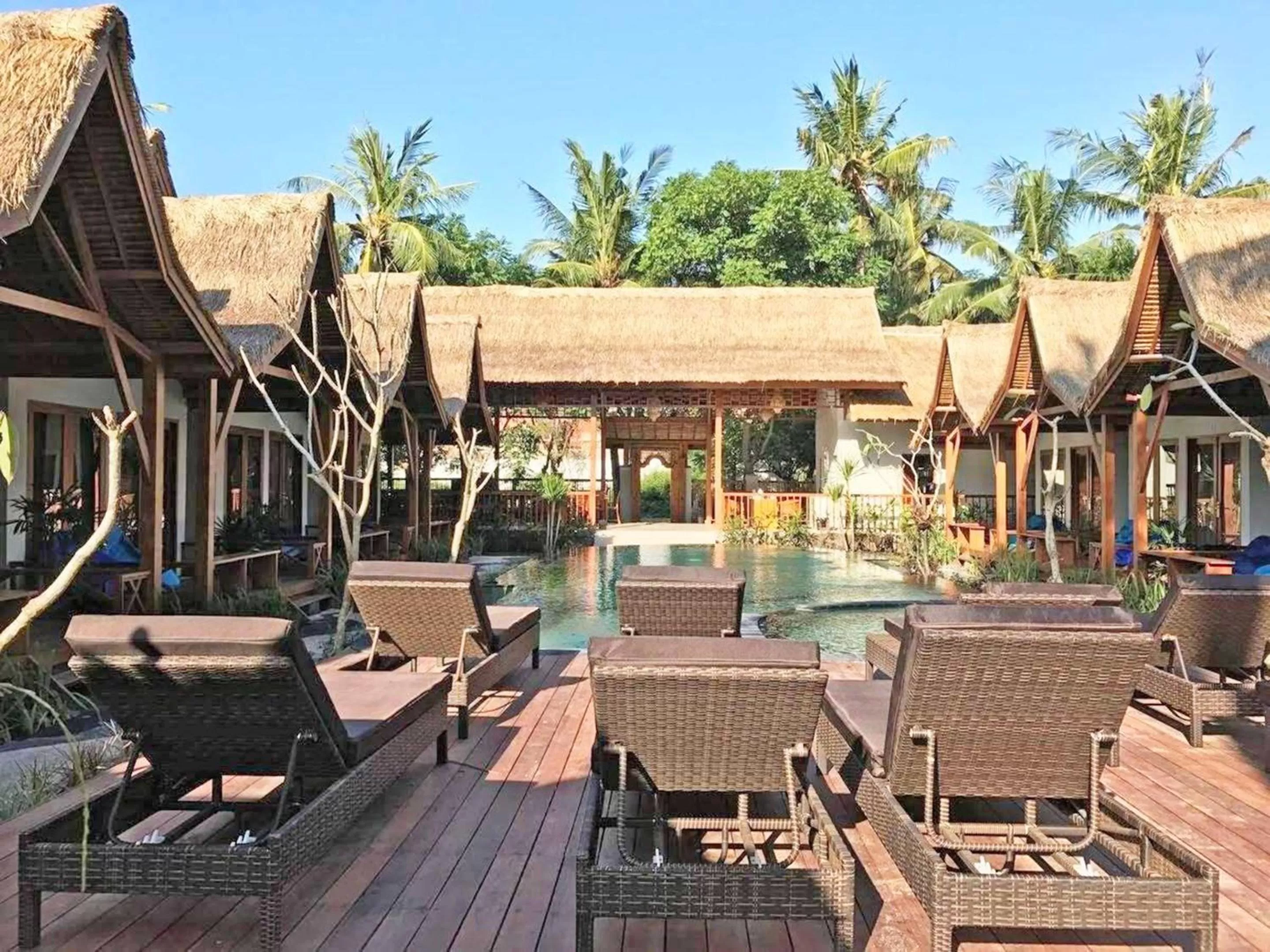 Patio in Gili One Resort