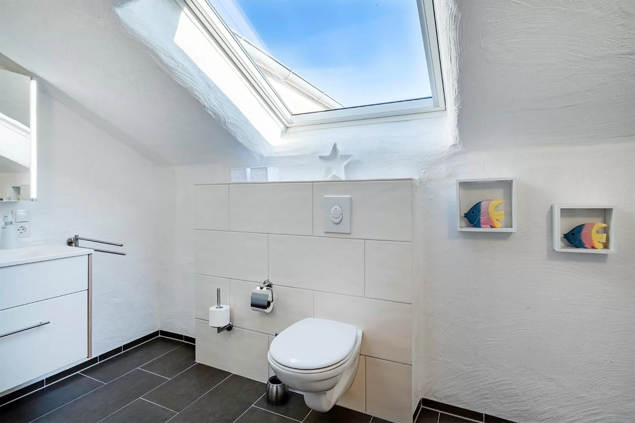 Toilet in Villa Moorstern am Badesee Tannenhausen