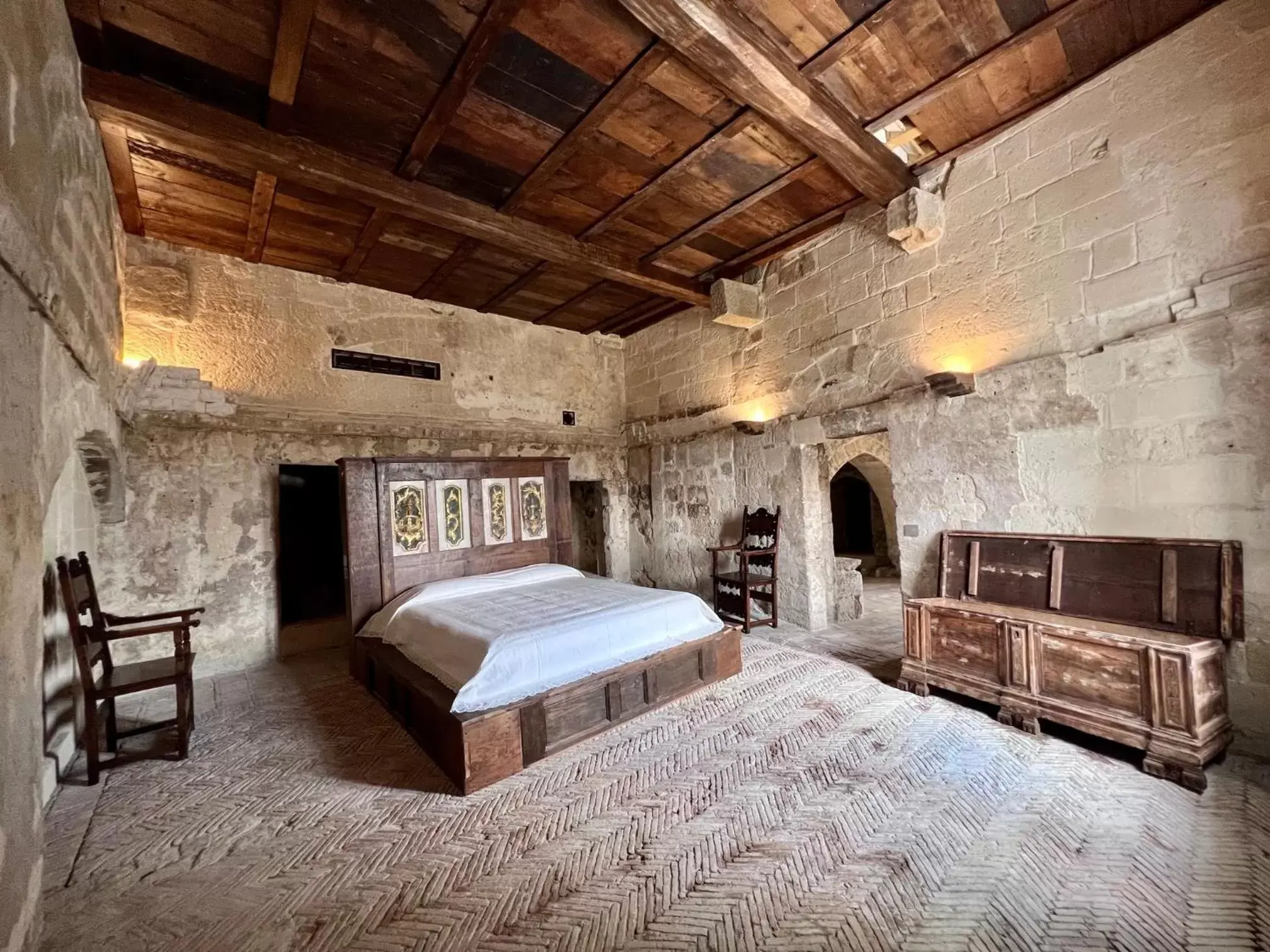 Bed in Sextantio Le Grotte Della Civita