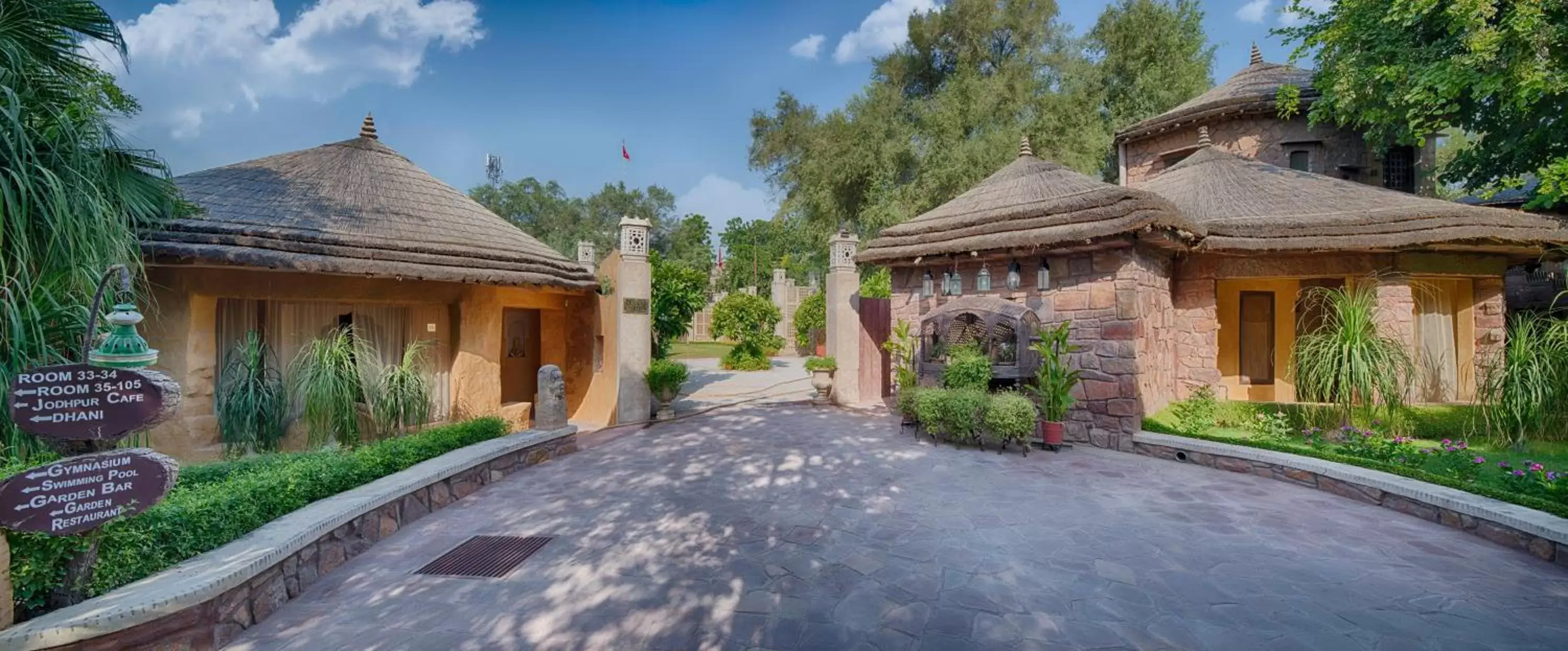 Garden view in Ajit Bhawan - A Palace Resort Garden view in Ajit Bhawan - A Palace Resort