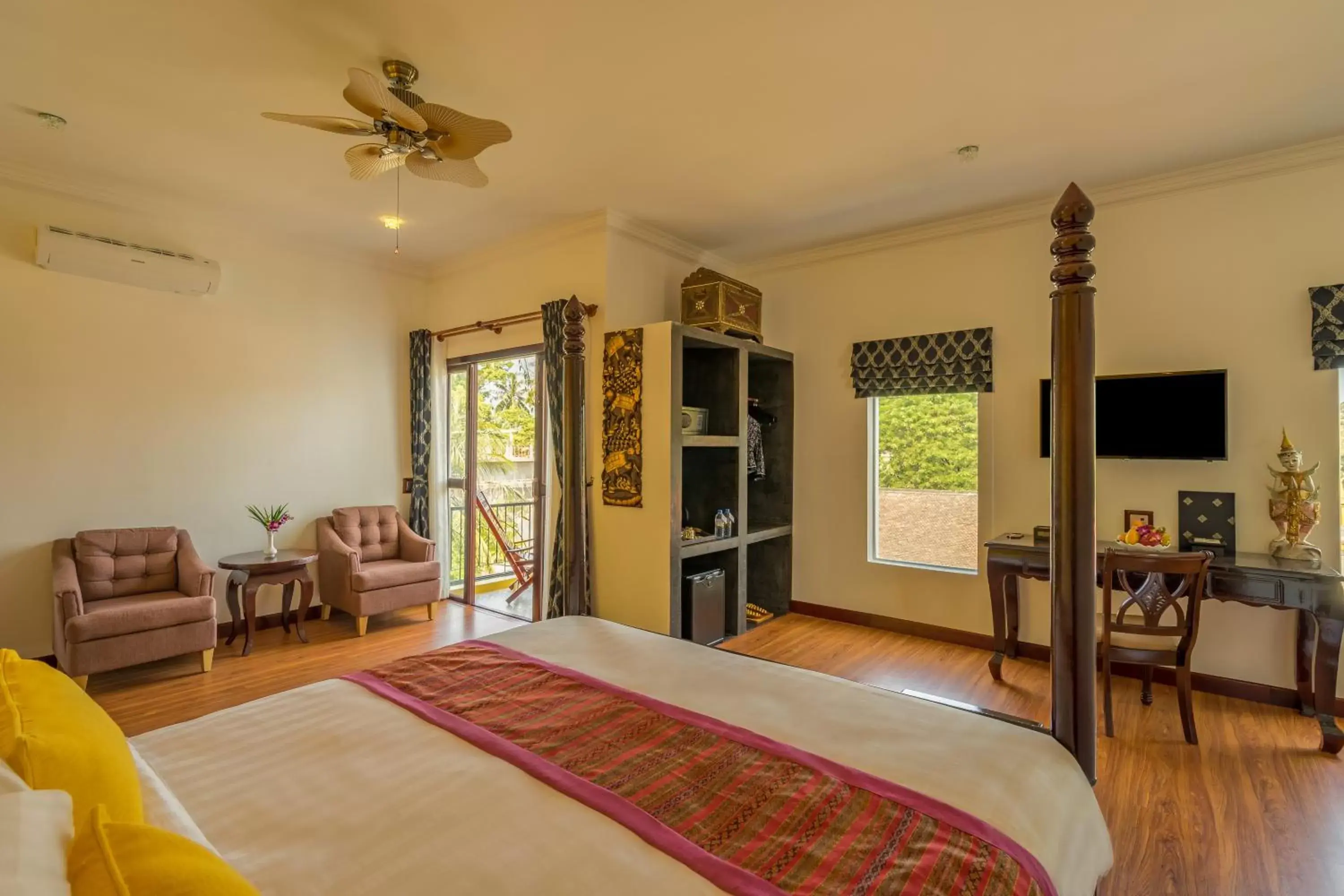 Bedroom, TV/Entertainment Center in Beyond Yangon Inn