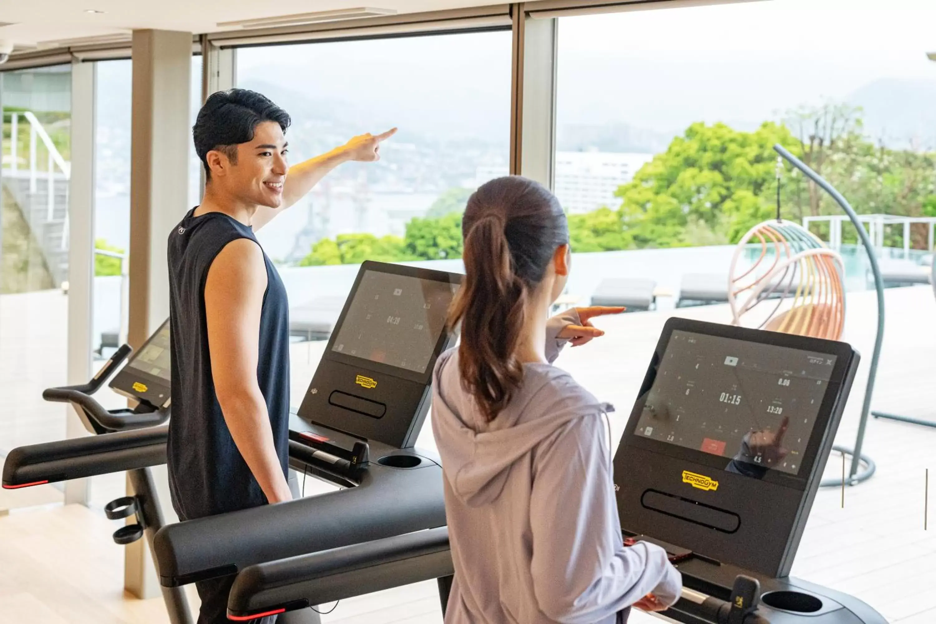 Fitness centre/facilities, Guests in Garden Terrace Nagasaki Hotel & Resort