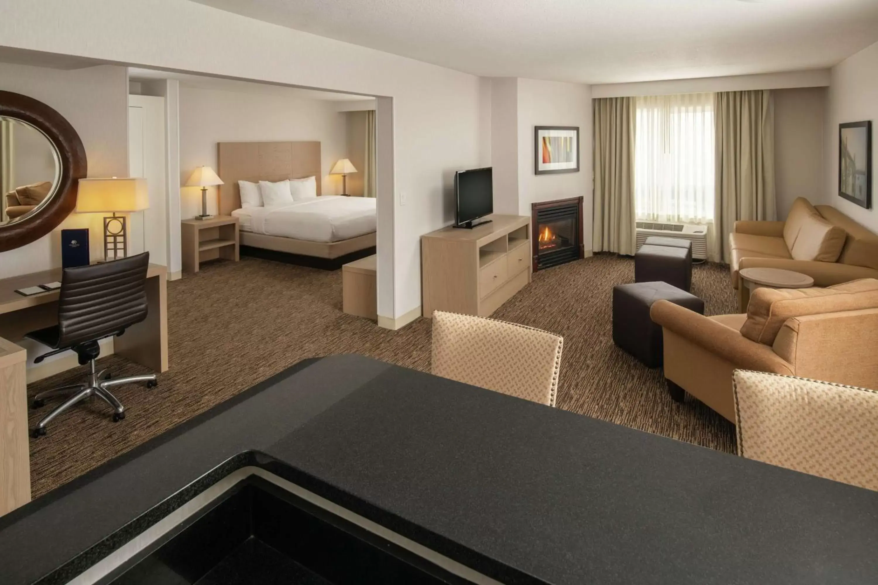 Bed in DoubleTree by Hilton Portland Tigard