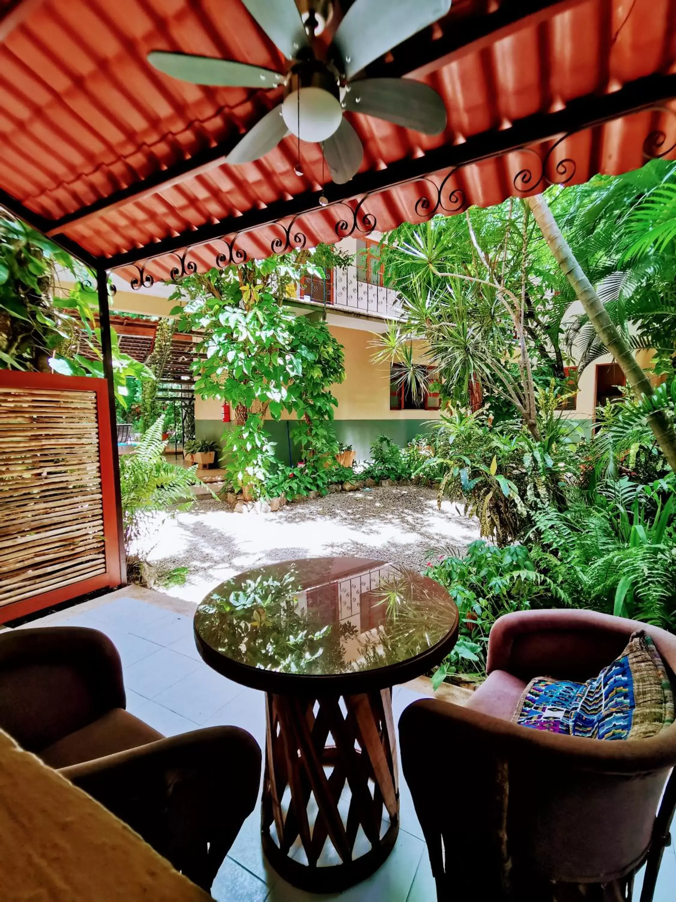 Garden view in Casa Quetzal Hotel