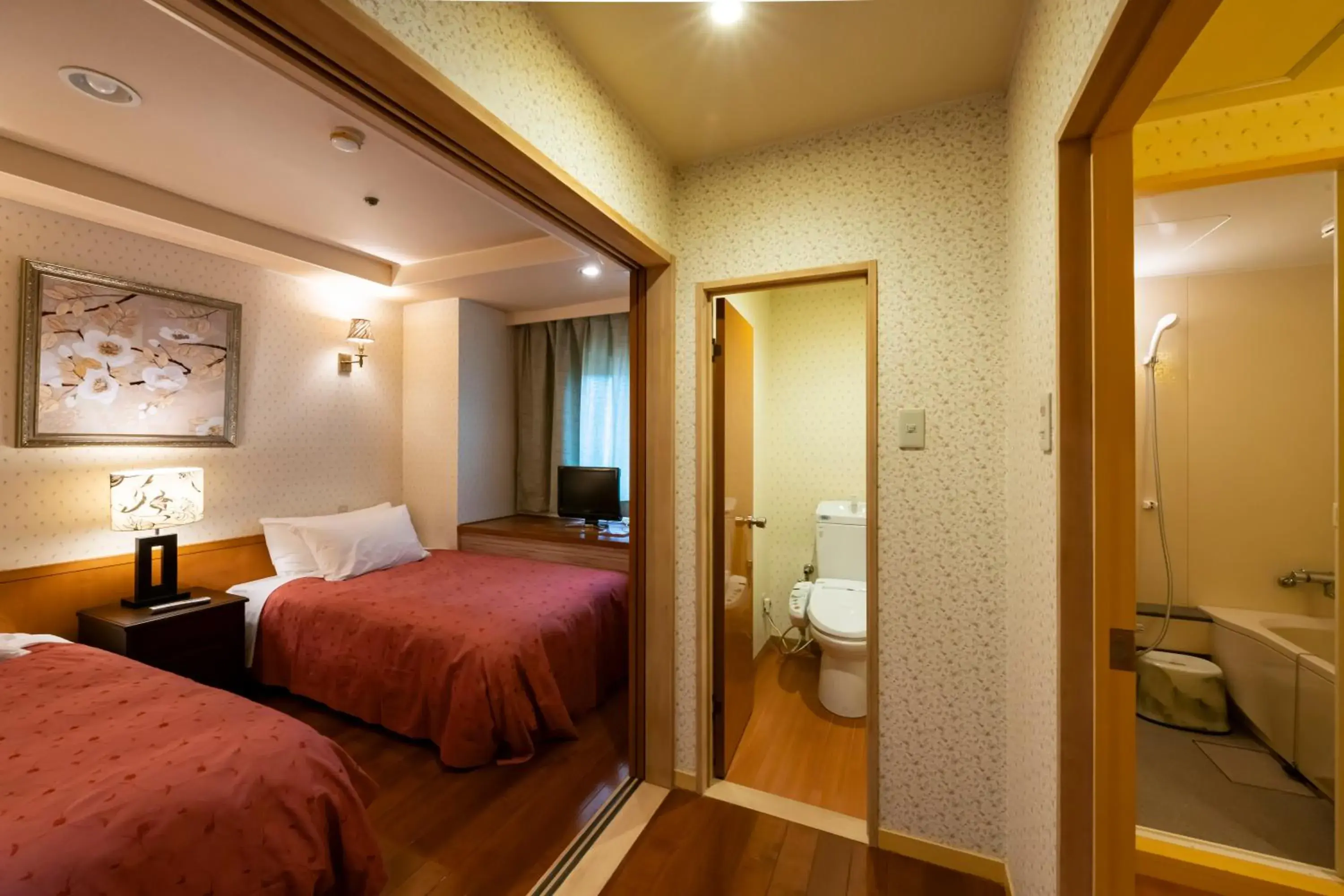Bed in Kinugawa Grand Hotel Yume no Toki