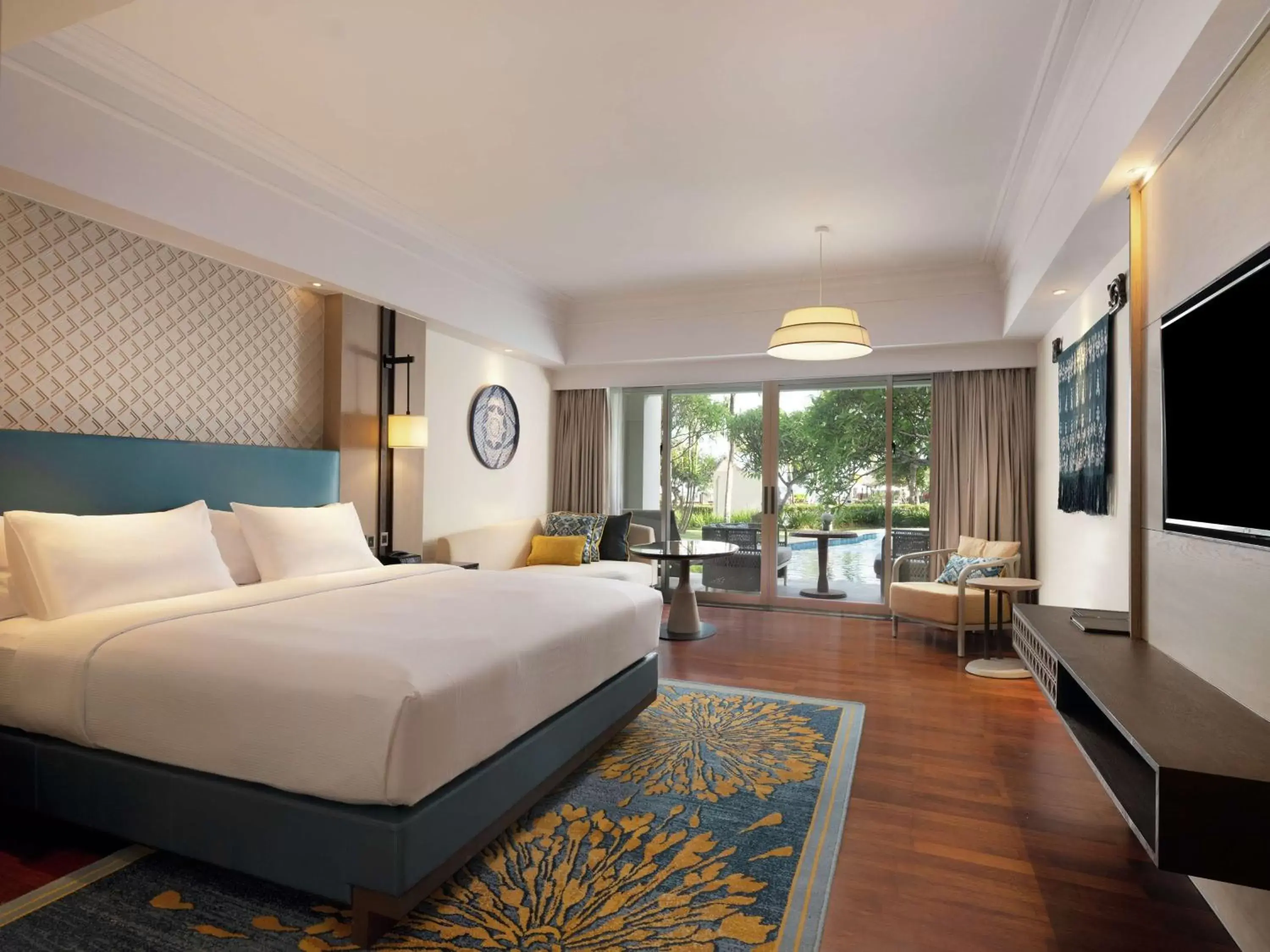 Bed in Hilton Bali Resort