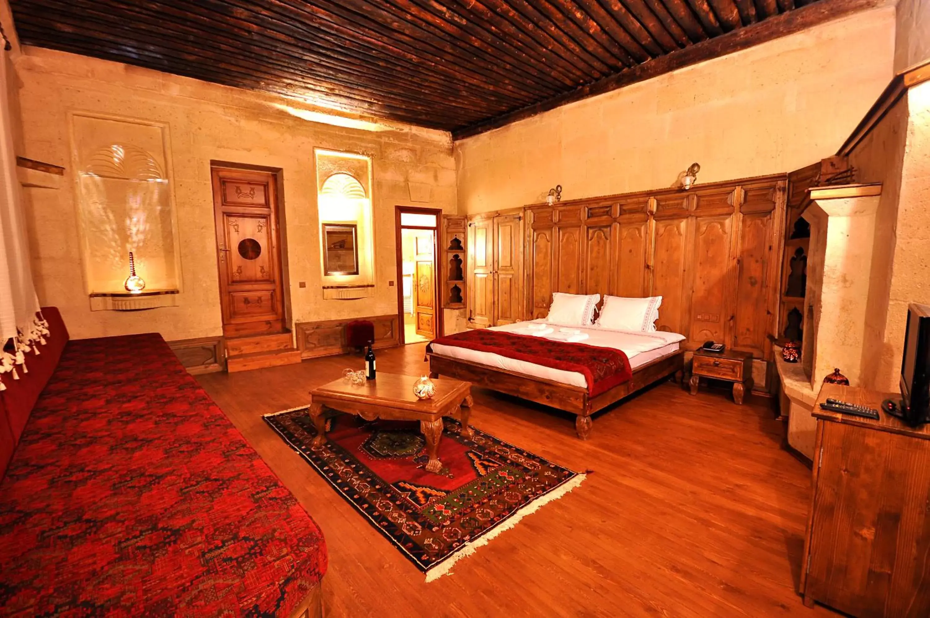 Bed in Has Cave Konak Bed in Has Cave Konak
