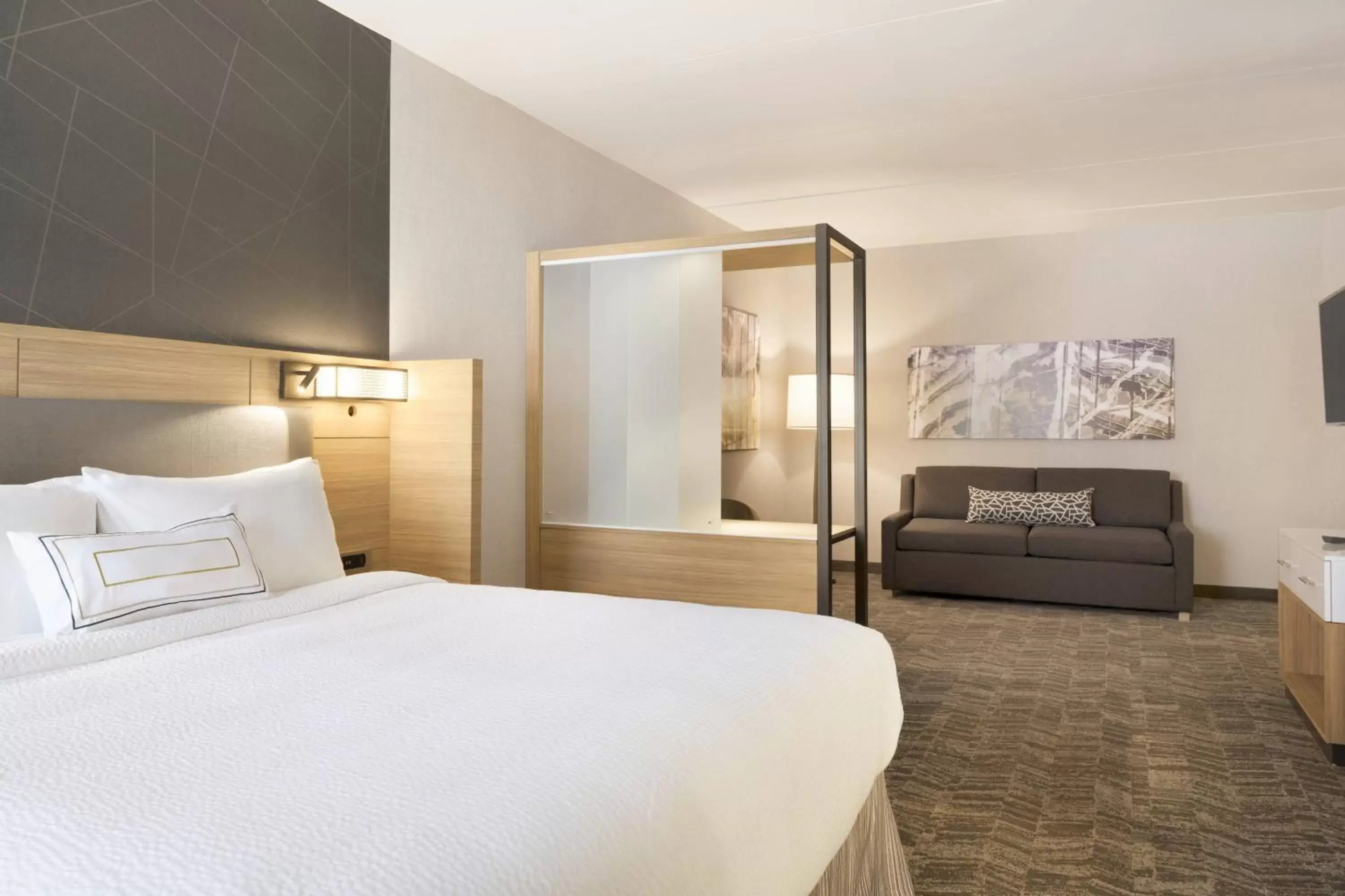 Bedroom, Bed in SpringHill Suites by Marriott Allentown Bethlehem/Center Valley
