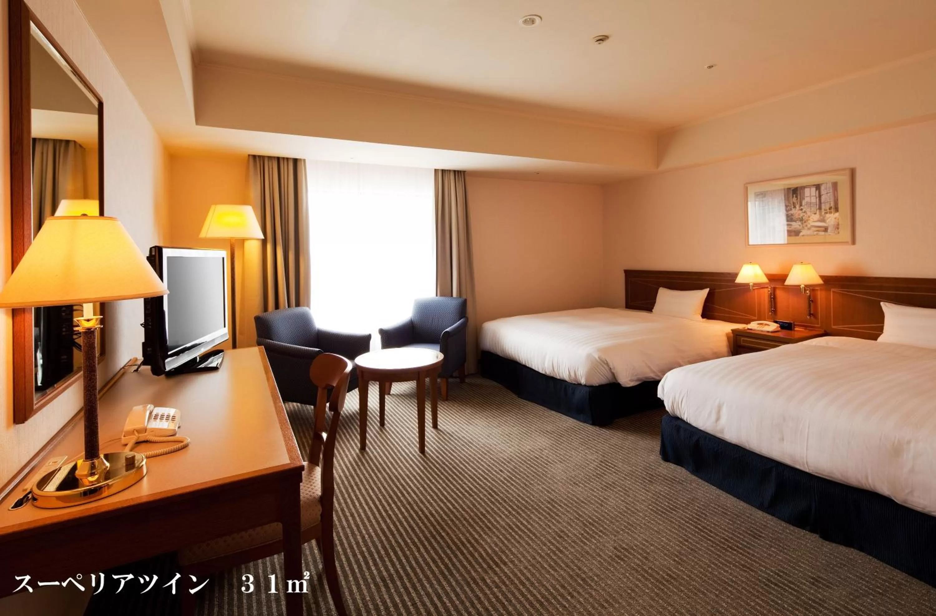 Bed in HOTEL GRAND HILLS SHIZUOKA