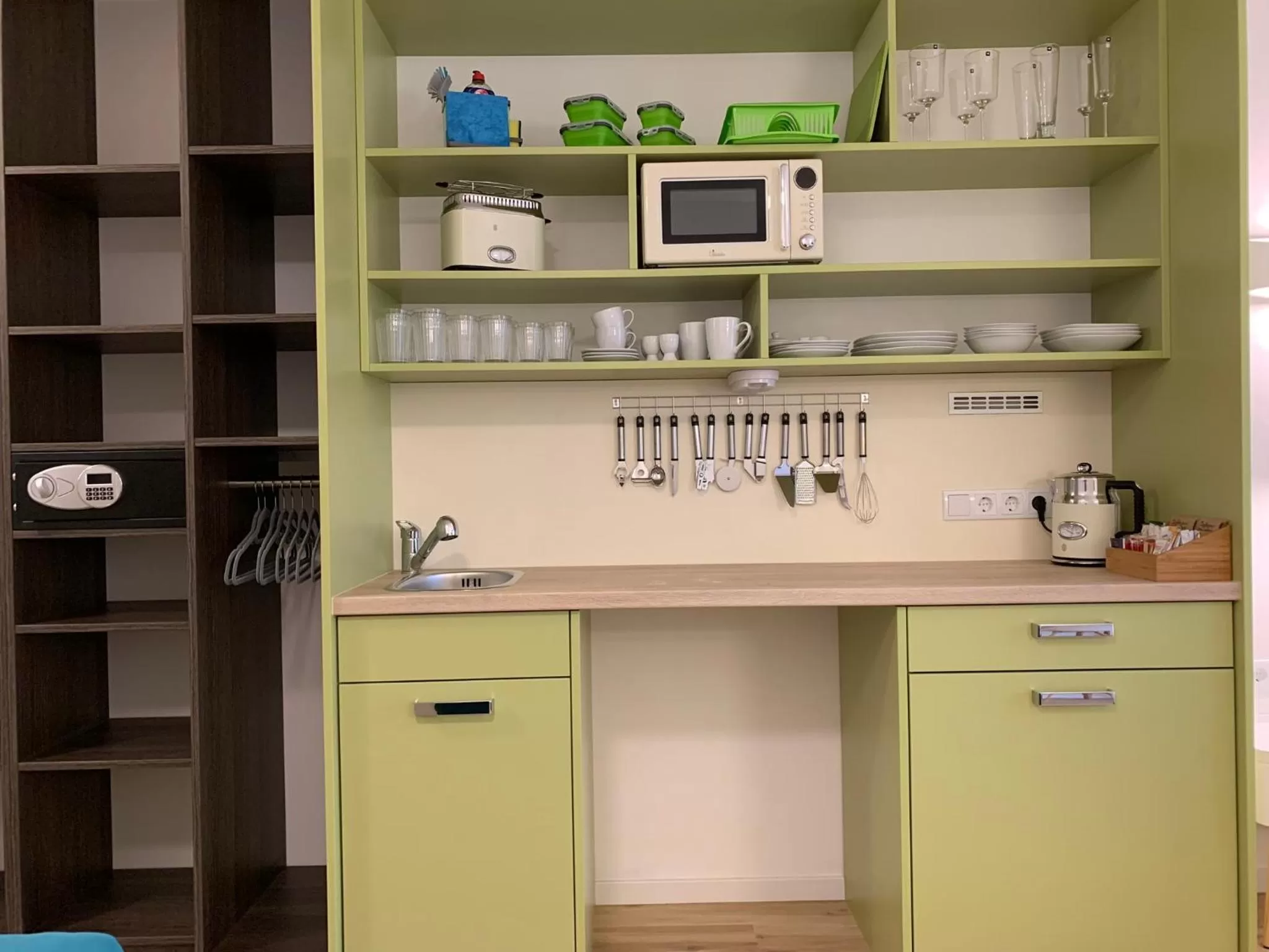 Kitchen or kitchenette in Park-Lodge Am Rohrbusch