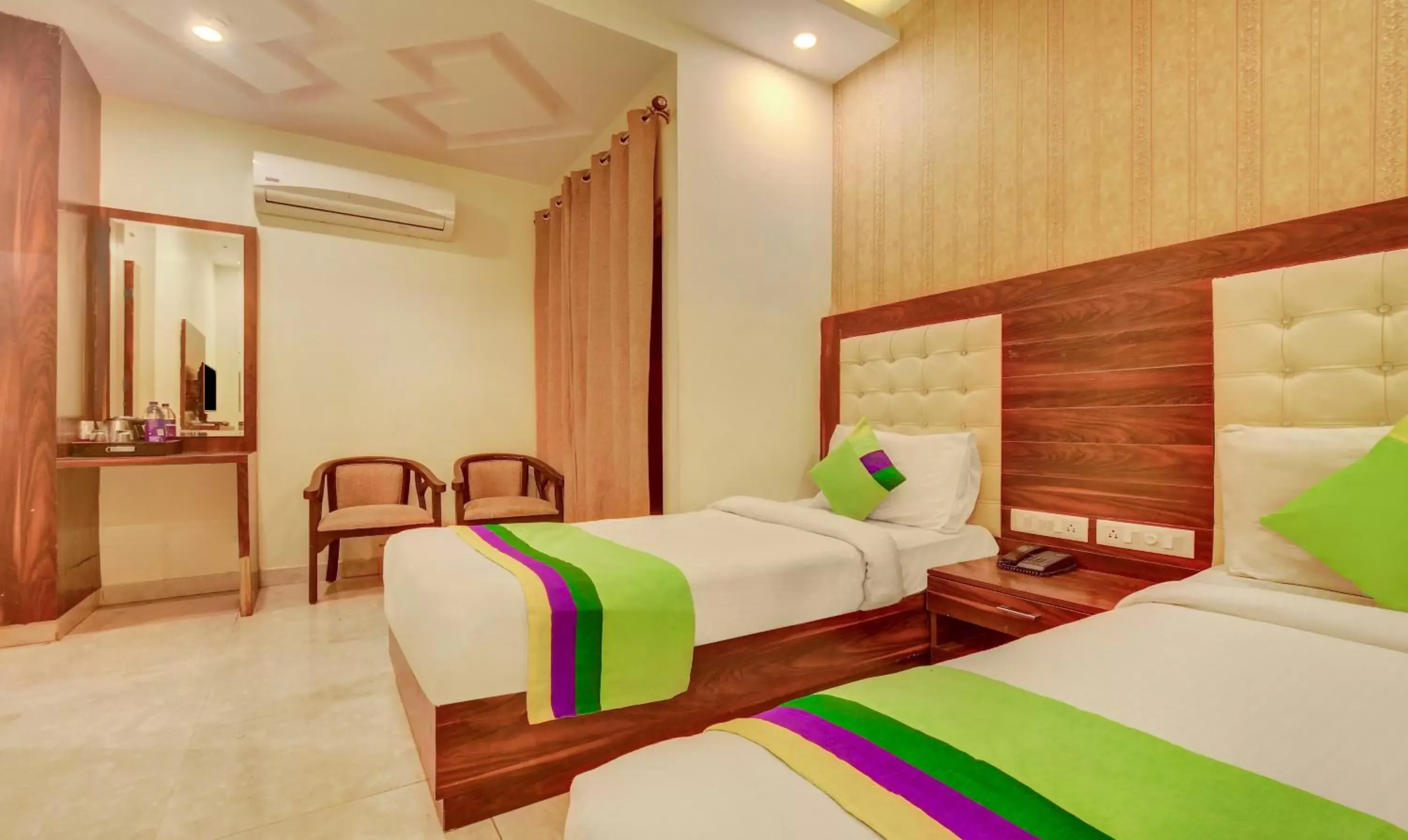 Bedroom, Bed in Treebo G K Residency Near Dehradun Railway Station Bedroom, Bed in Treebo G K Residency Near Dehradun Railway Station