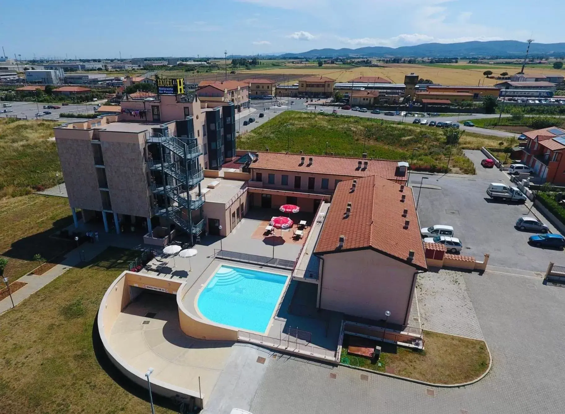 Bird's eye view, Bird's-eye View in Hotel Grecale - Venturina Terme