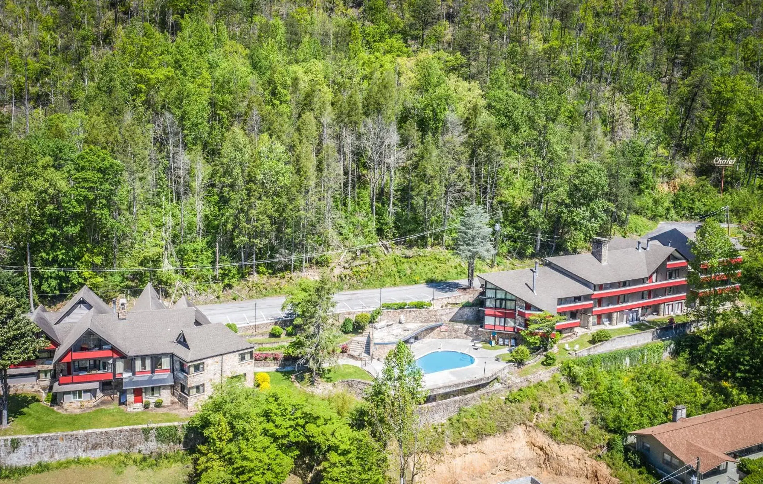 Property building, Bird's-eye View in Chalet Inn