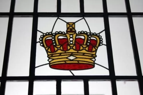 Decorative detail in The Crown Hotel