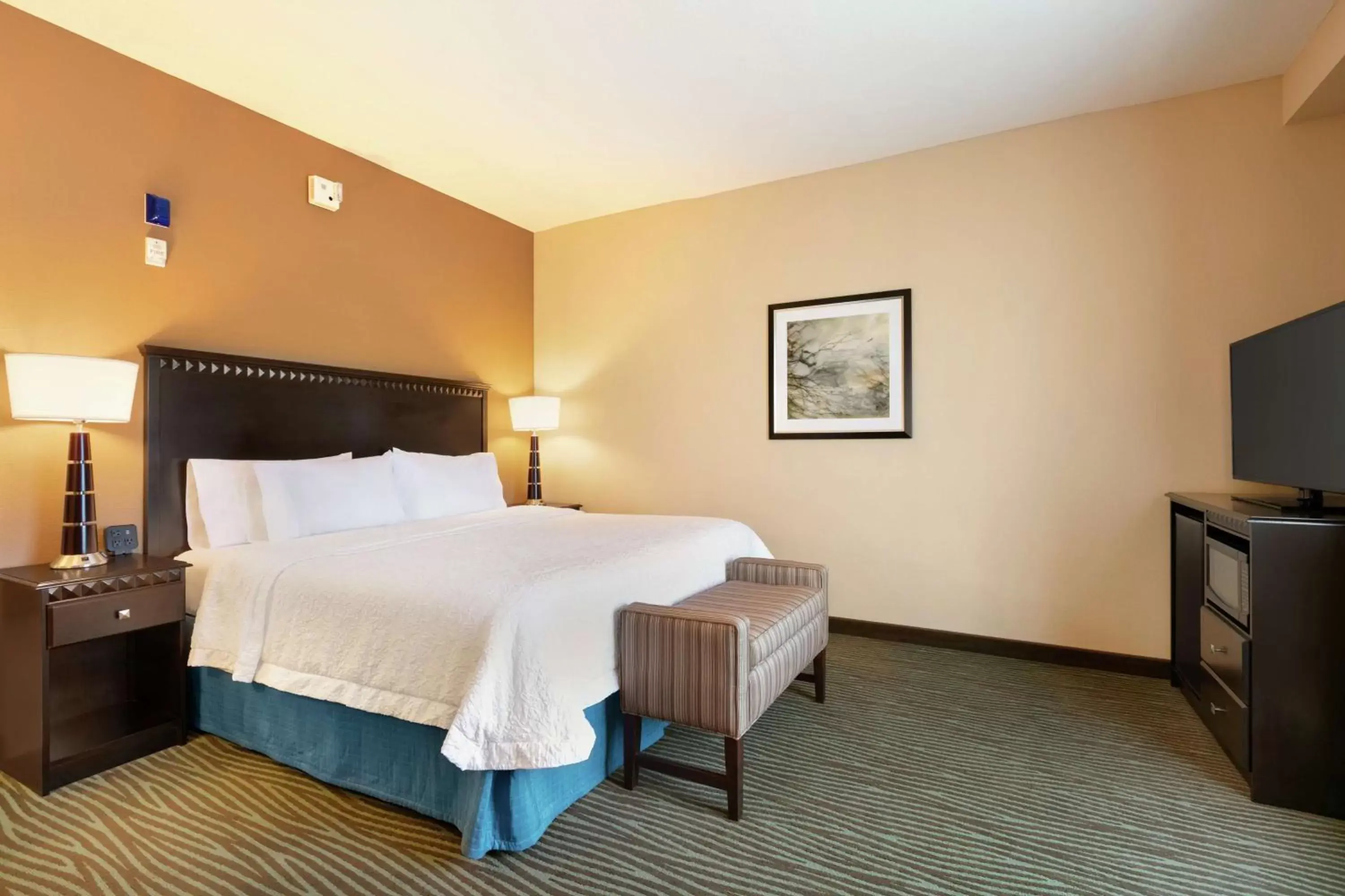 Bedroom, Bed in Hampton Inn and Suites Parkersburg Downtown