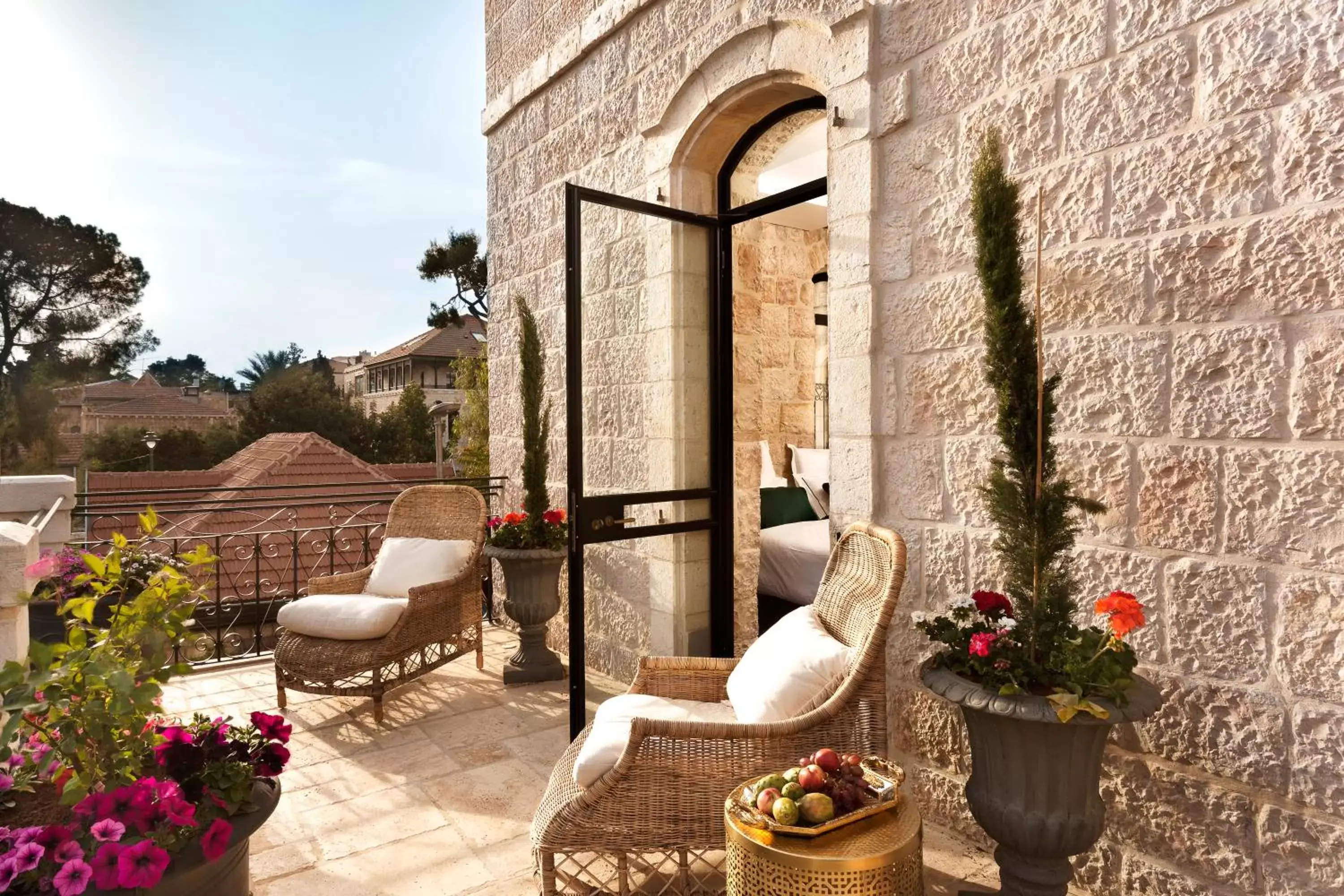 Balcony/Terrace in Villa Brown Jerusalem, a member of Brown Hotels