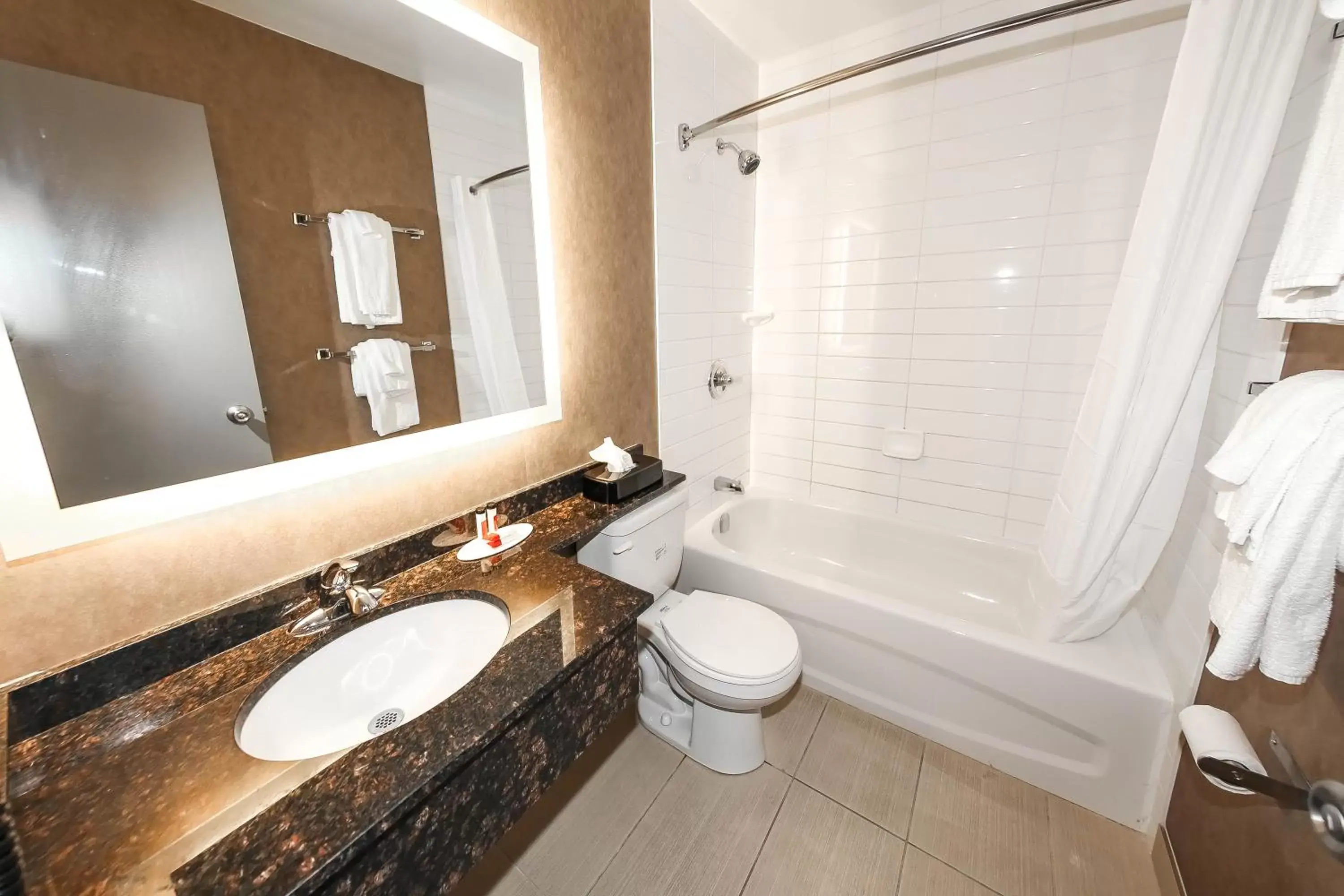 Bathroom in Howard Johnson by Wyndham Winnipeg West