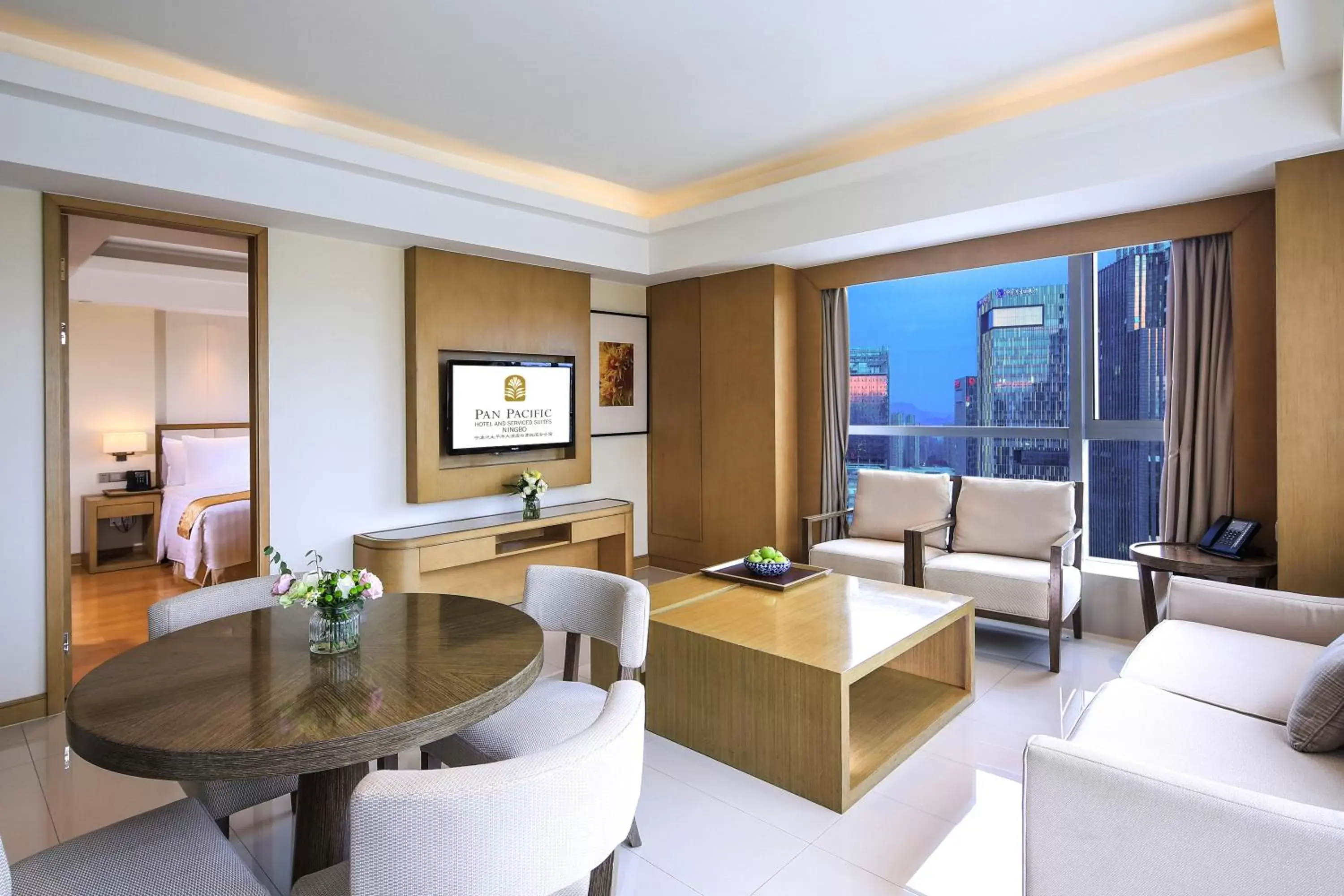 Photo of the whole room, Seating Area in Pan Pacific Serviced Suites Ningbo