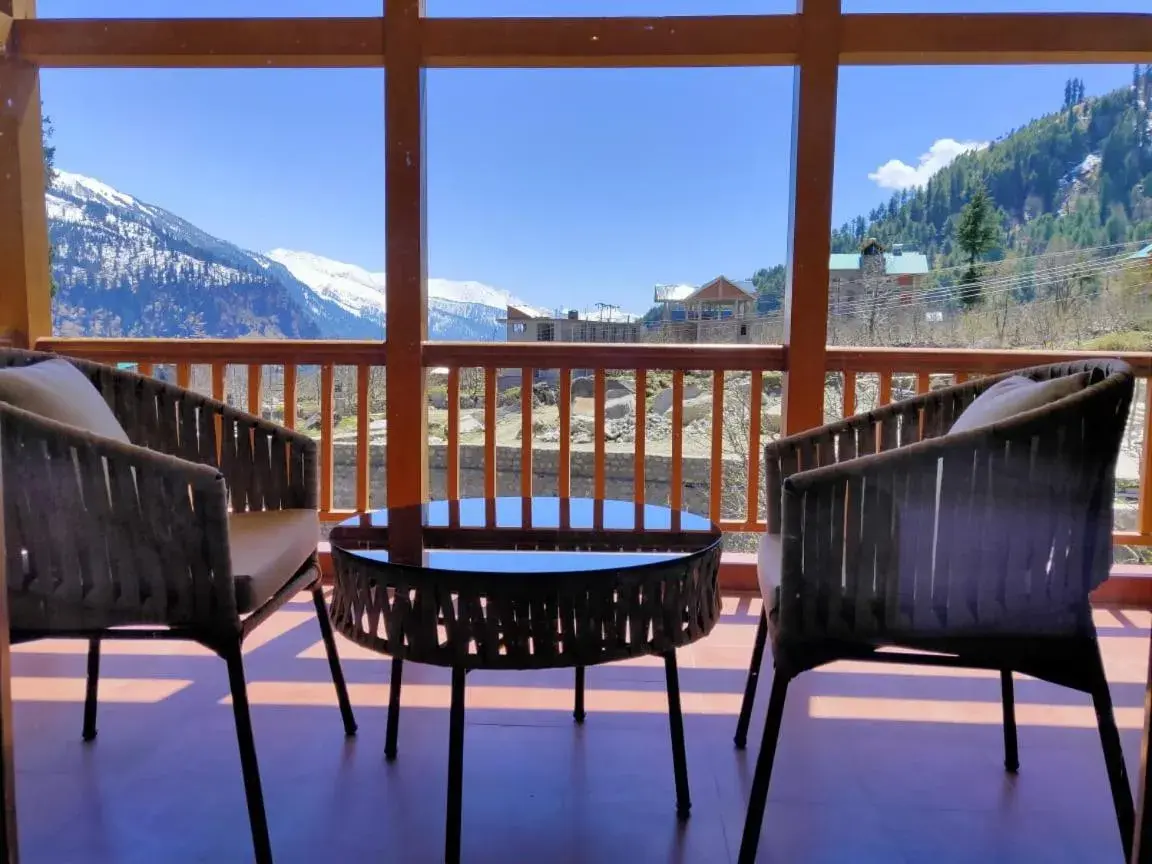 Balcony/Terrace in Solang Valley Resort