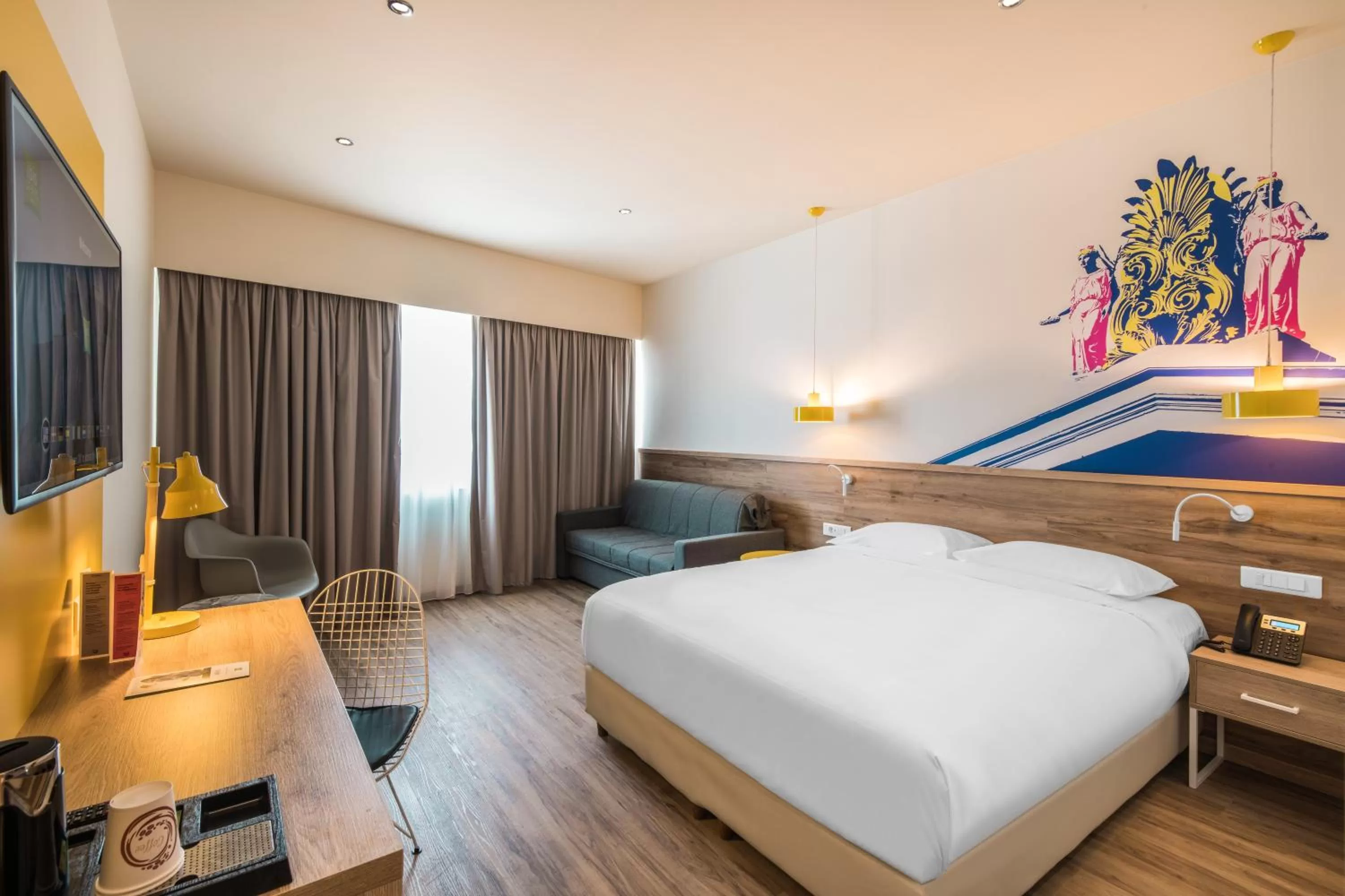 Bed in ibis Styles Athens Routes