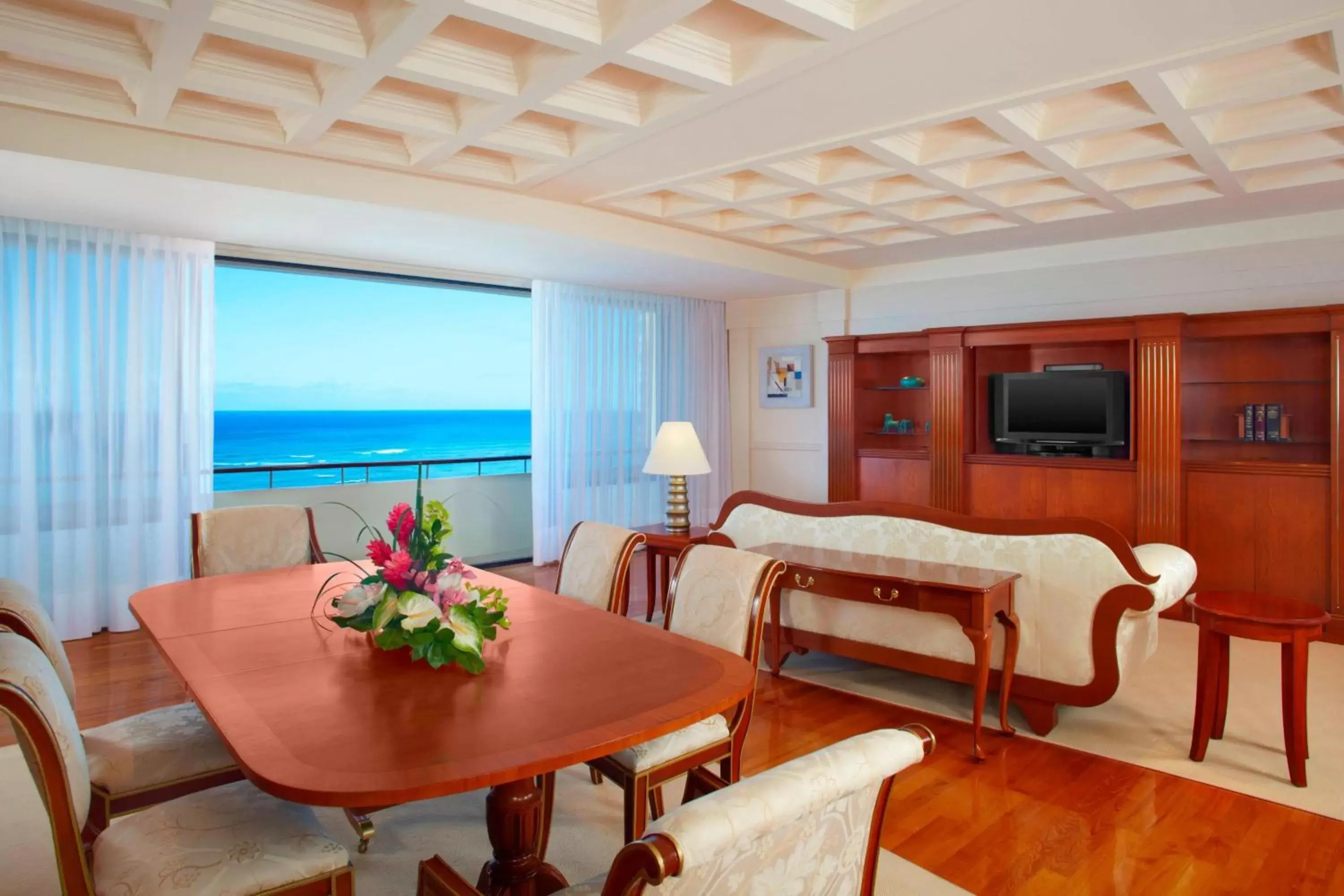 Living room in The Royal Hawaiian, A Luxury Collection Resort, Waikiki