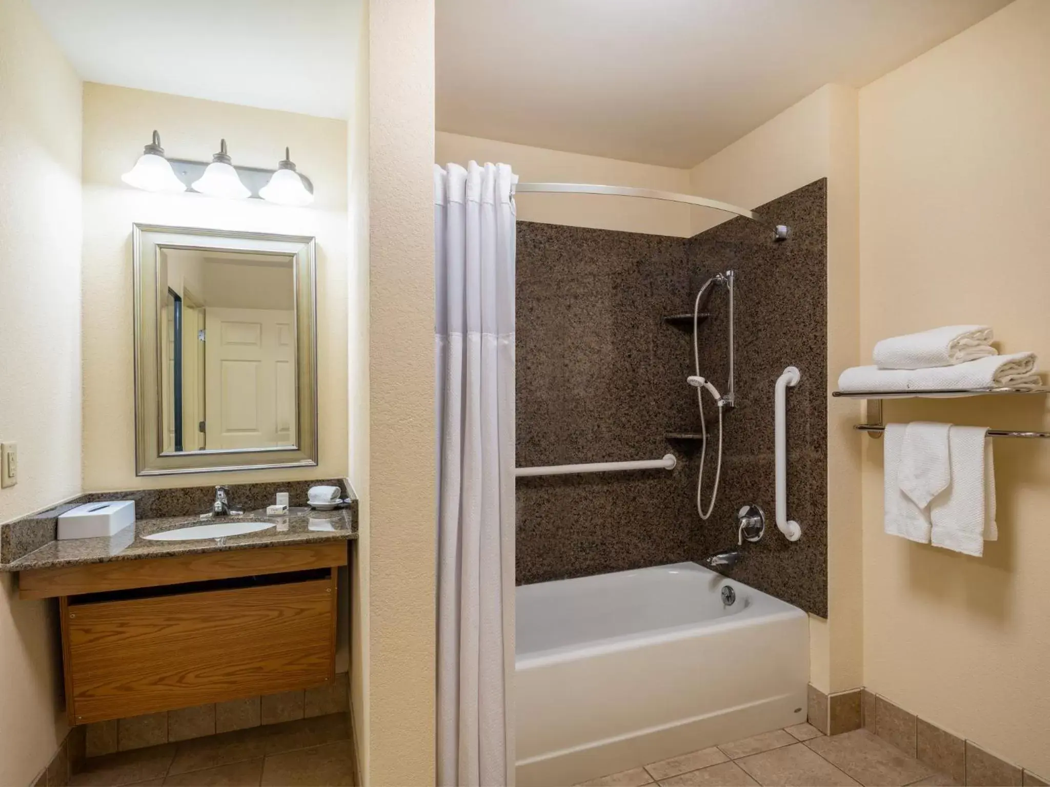 Bathroom in Staybridge Suites Milwaukee Airport South, an IHG Hotel