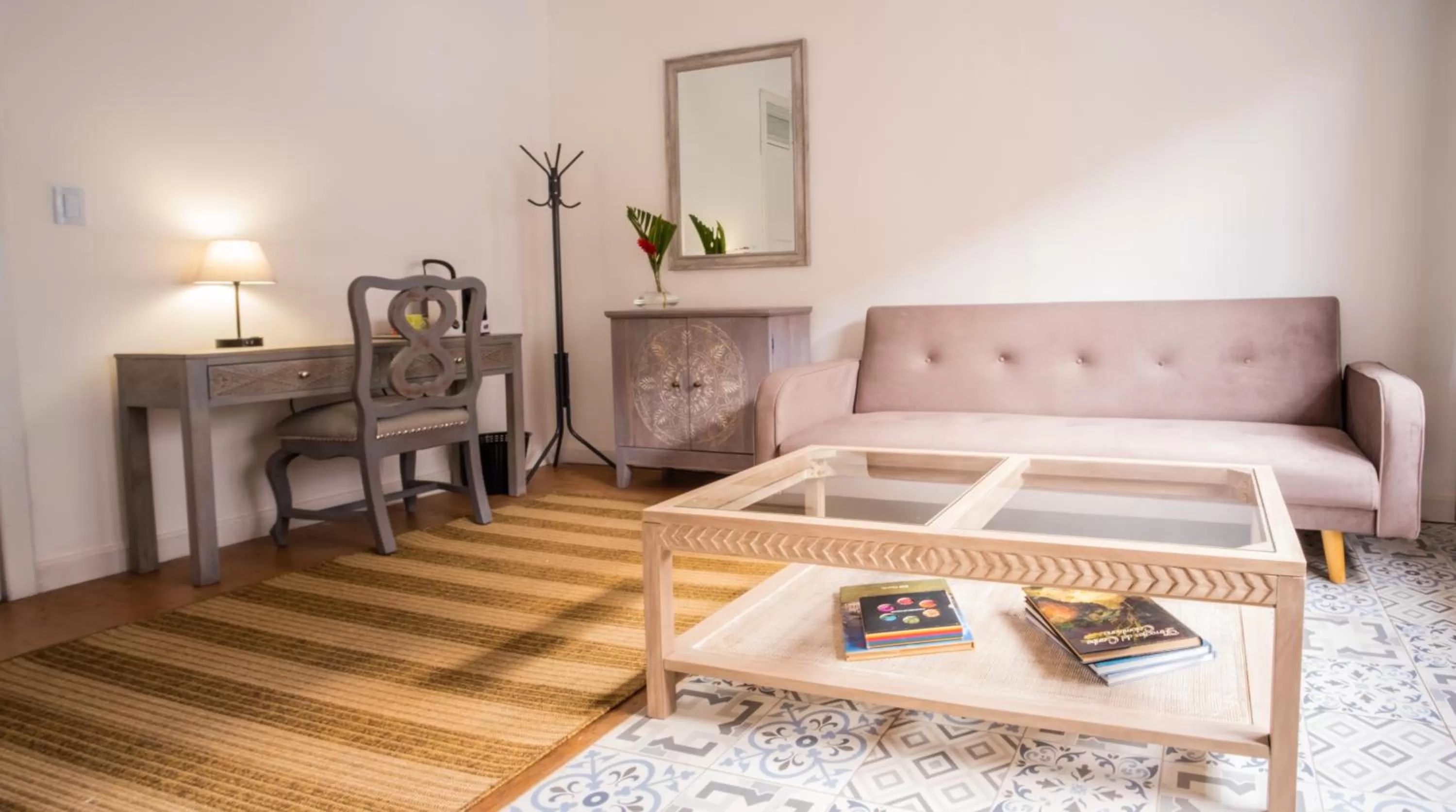 Living room, Bed in Rossa Palma