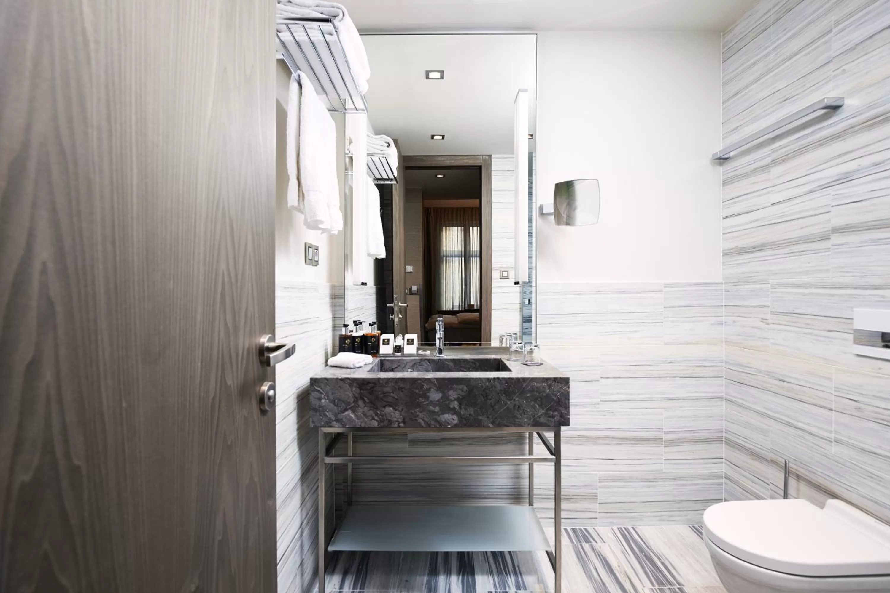 Bathroom in The Emblem Prague Hotel - Preferred Hotels & Resorts