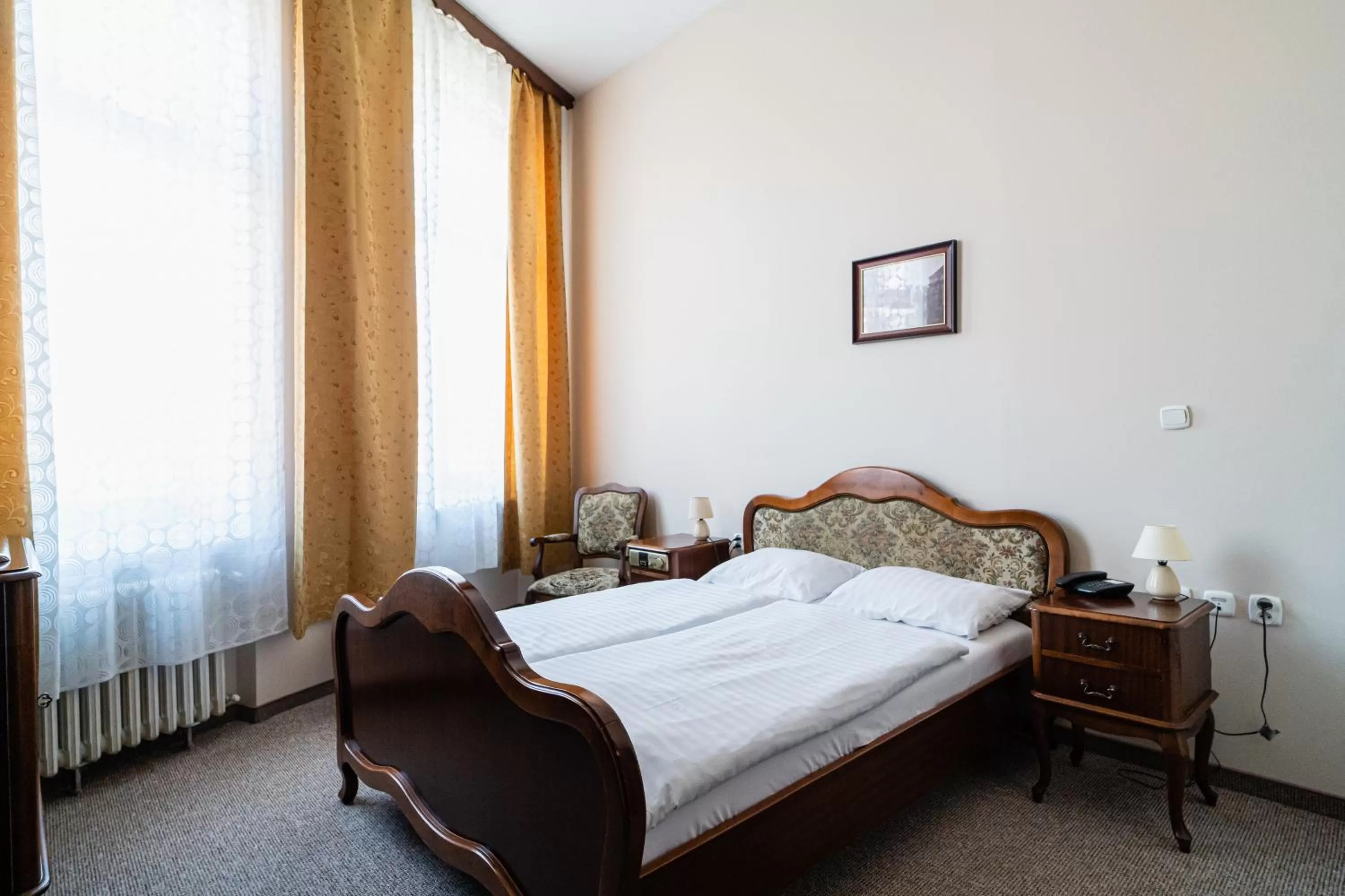 Bed in Hotel Polonia