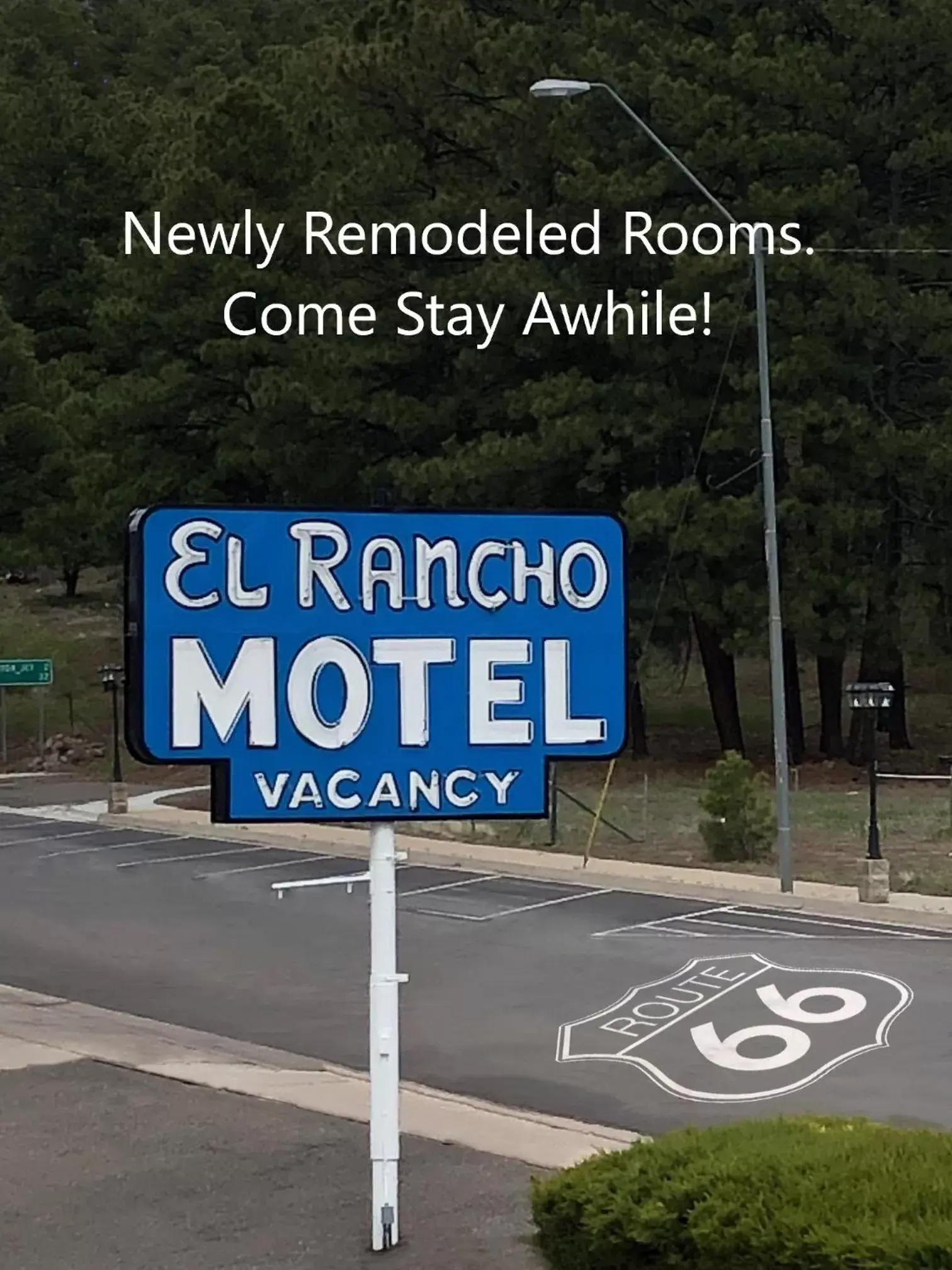 Off site in El Rancho Motel