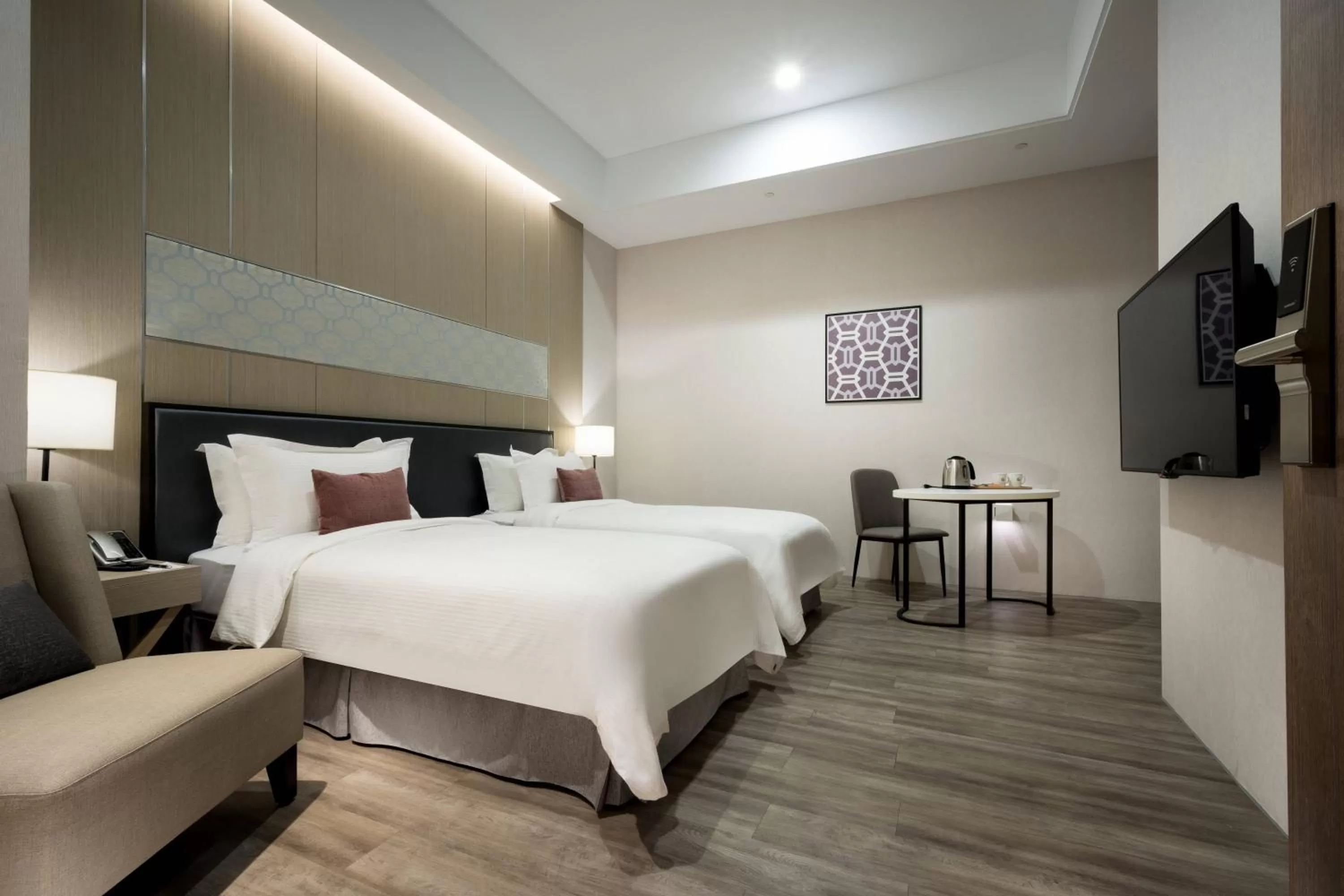 Bed in 台南星鑽國際商旅 Hua Hotel