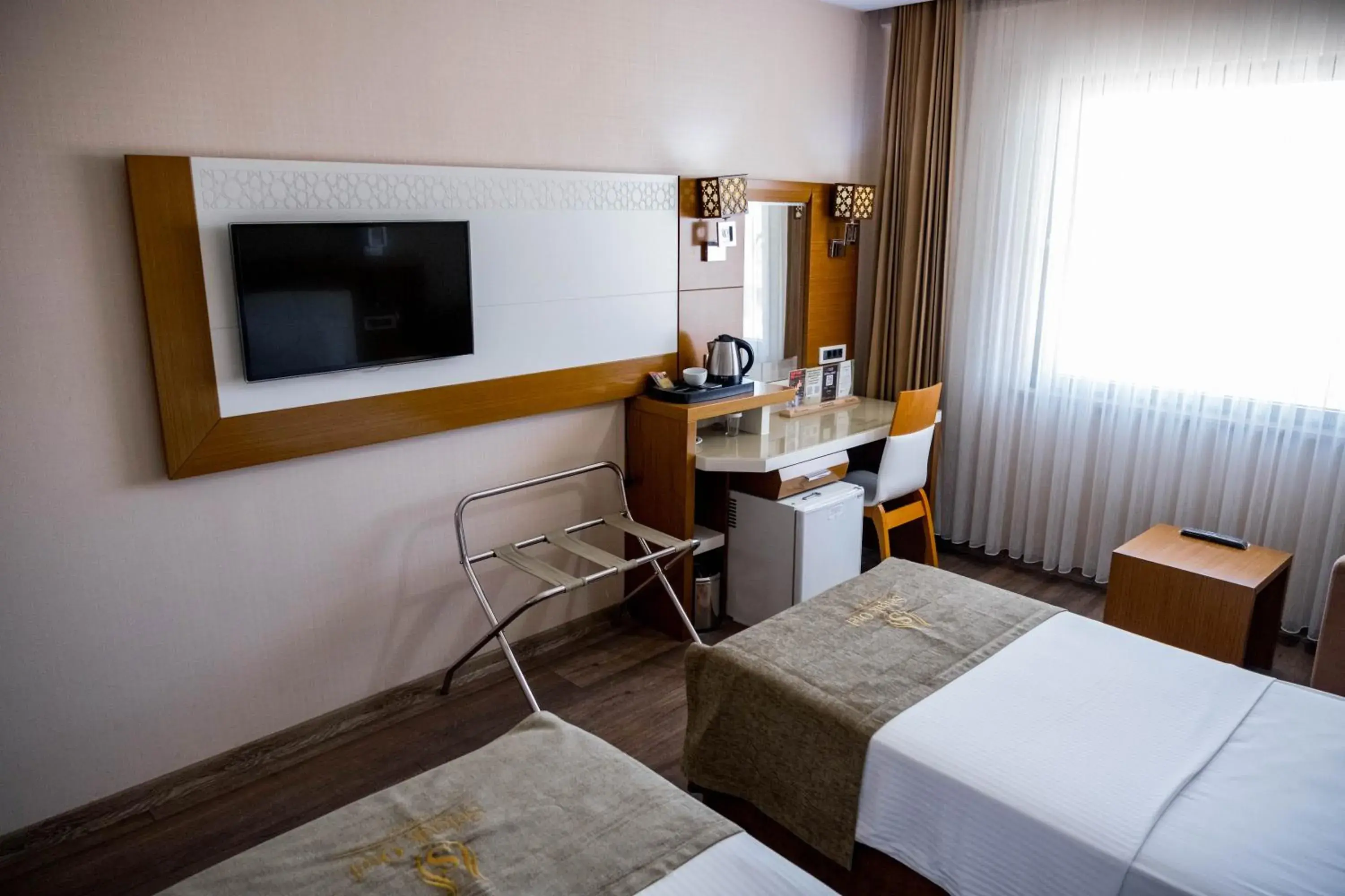 Bed in Selcuk Hotel Sems-i Tebrizi