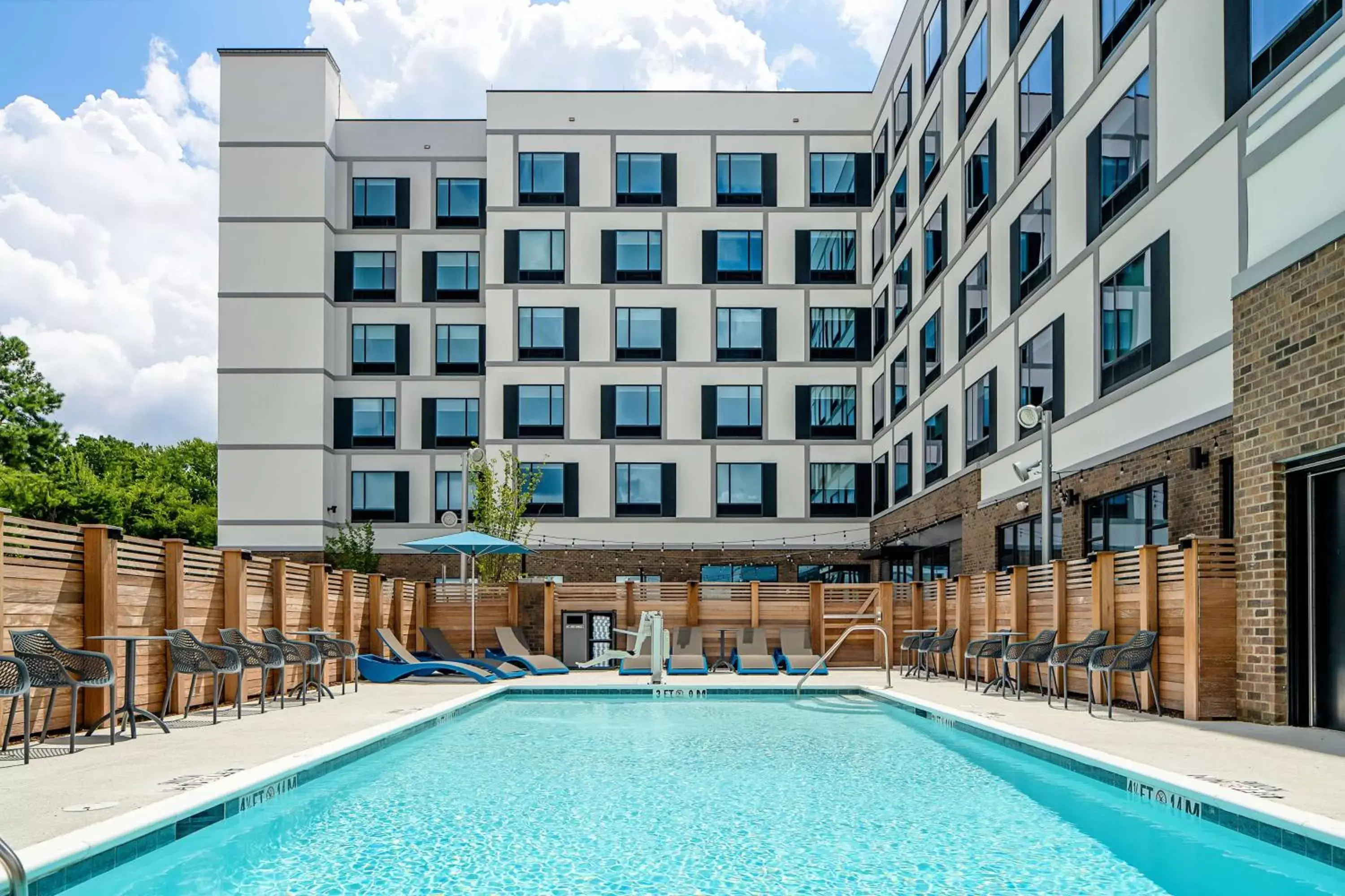 Pool view, Swimming Pool in Hampton Inn & Suites Raleigh Midtown, NC